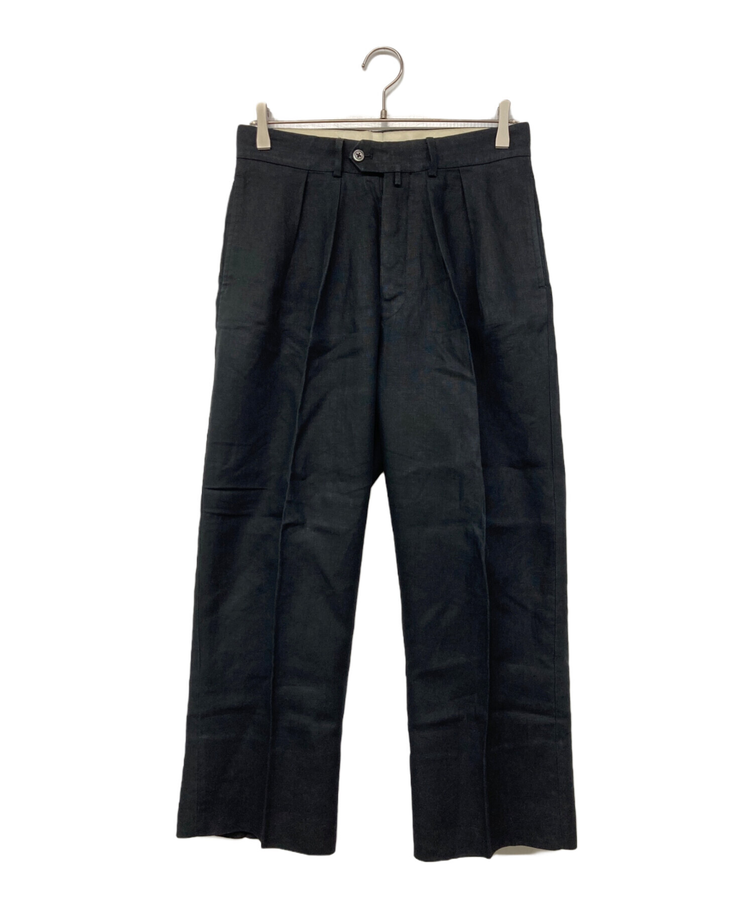 中古・古着通販】NEAT (ニート) リネンスラックス ネイビー サイズ:44