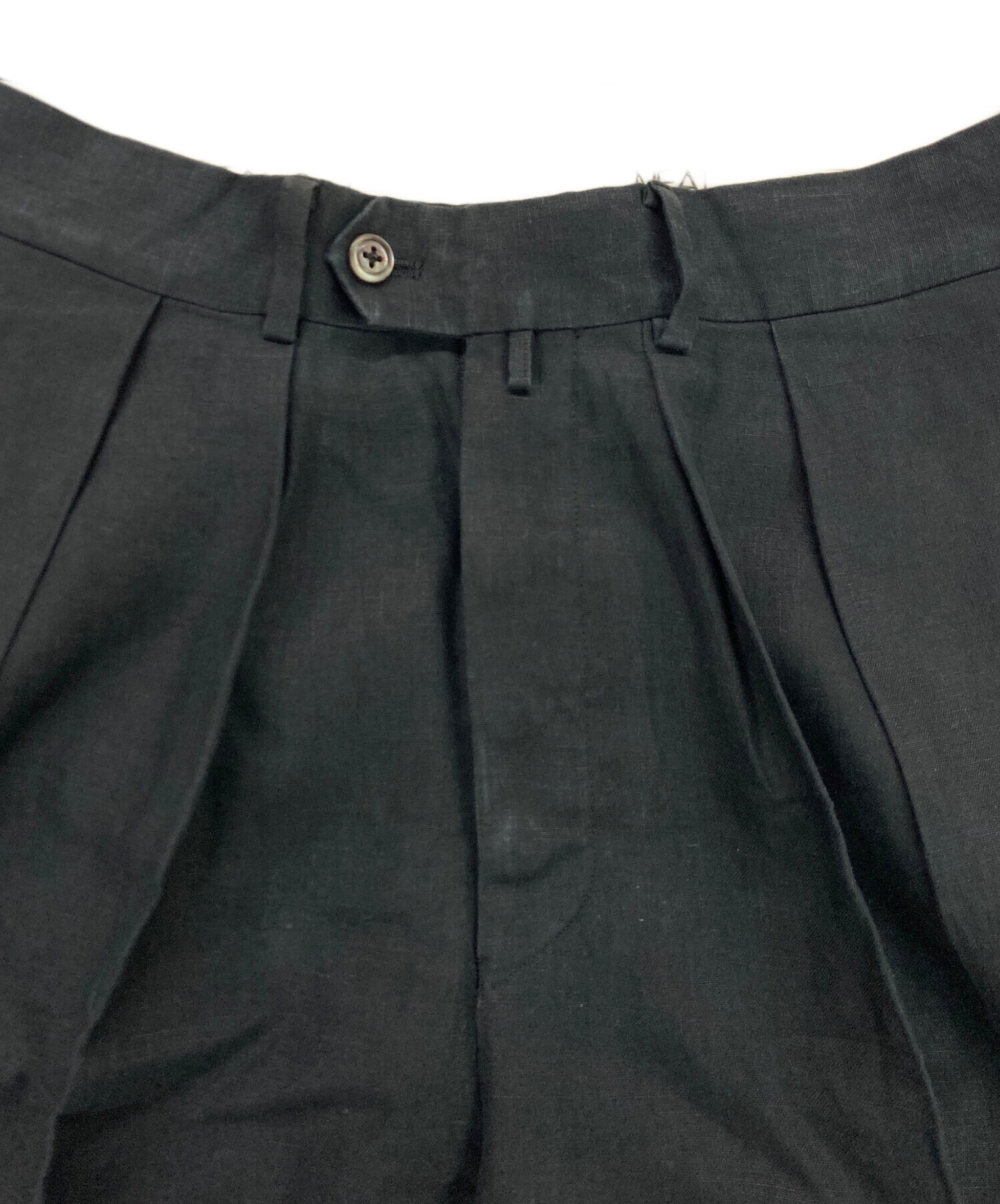 中古・古着通販】NEAT (ニート) リネンスラックス ネイビー サイズ:44