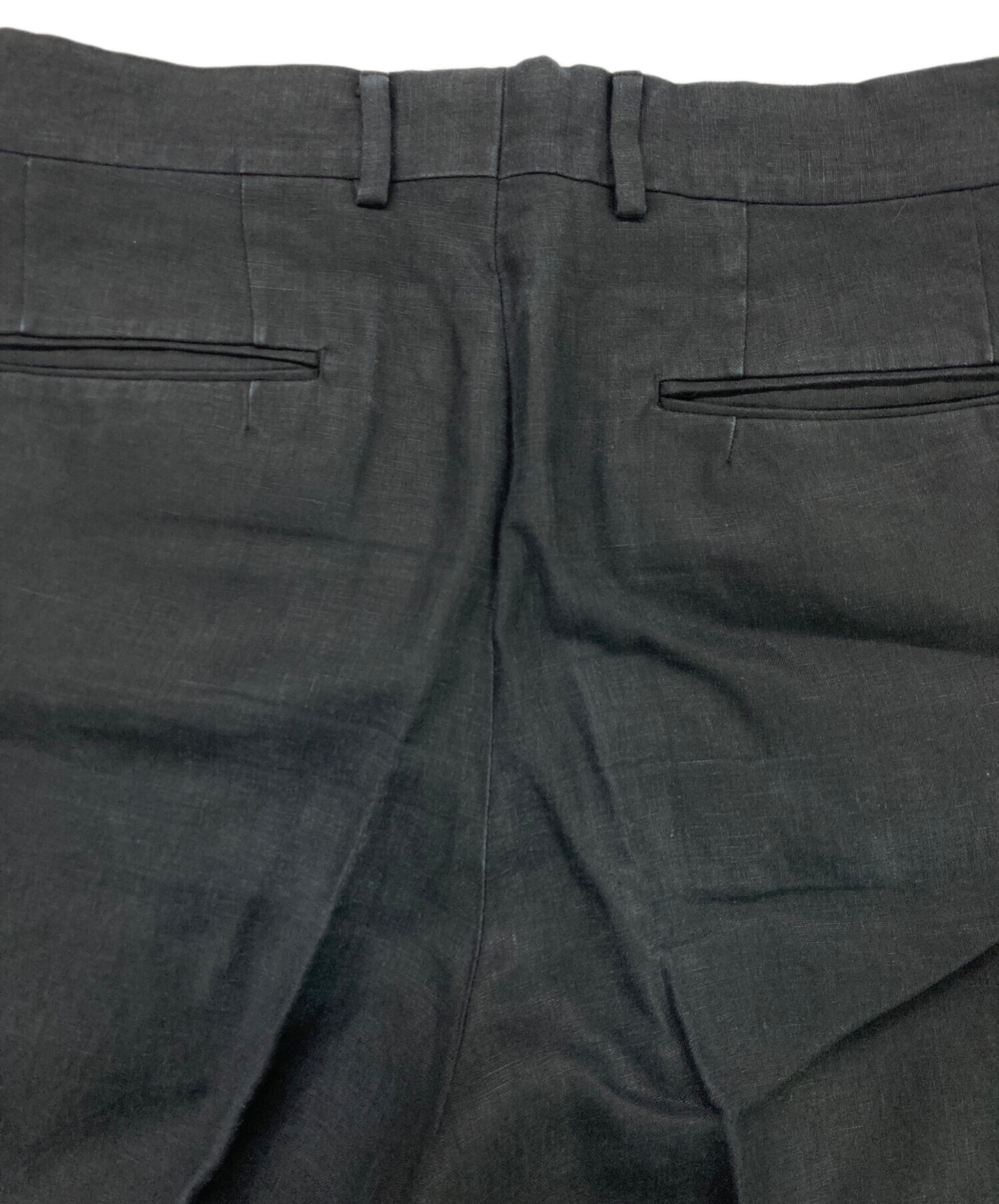 中古・古着通販】NEAT (ニート) リネンスラックス ネイビー サイズ:44