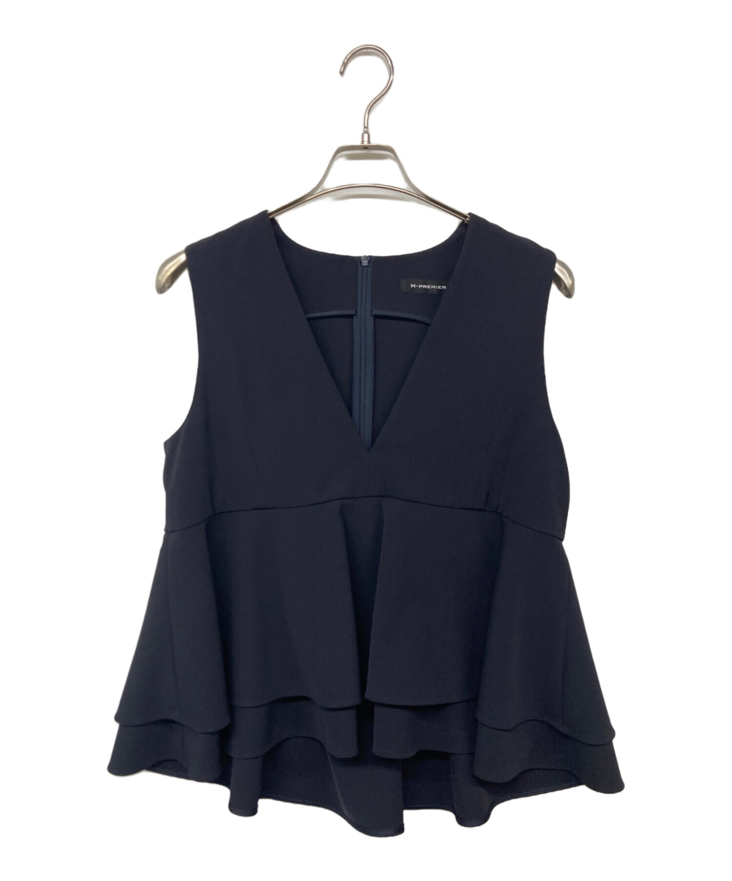 中古・古着通販】M-PREMIER (エムプルミエ) ダブルクロスvネック