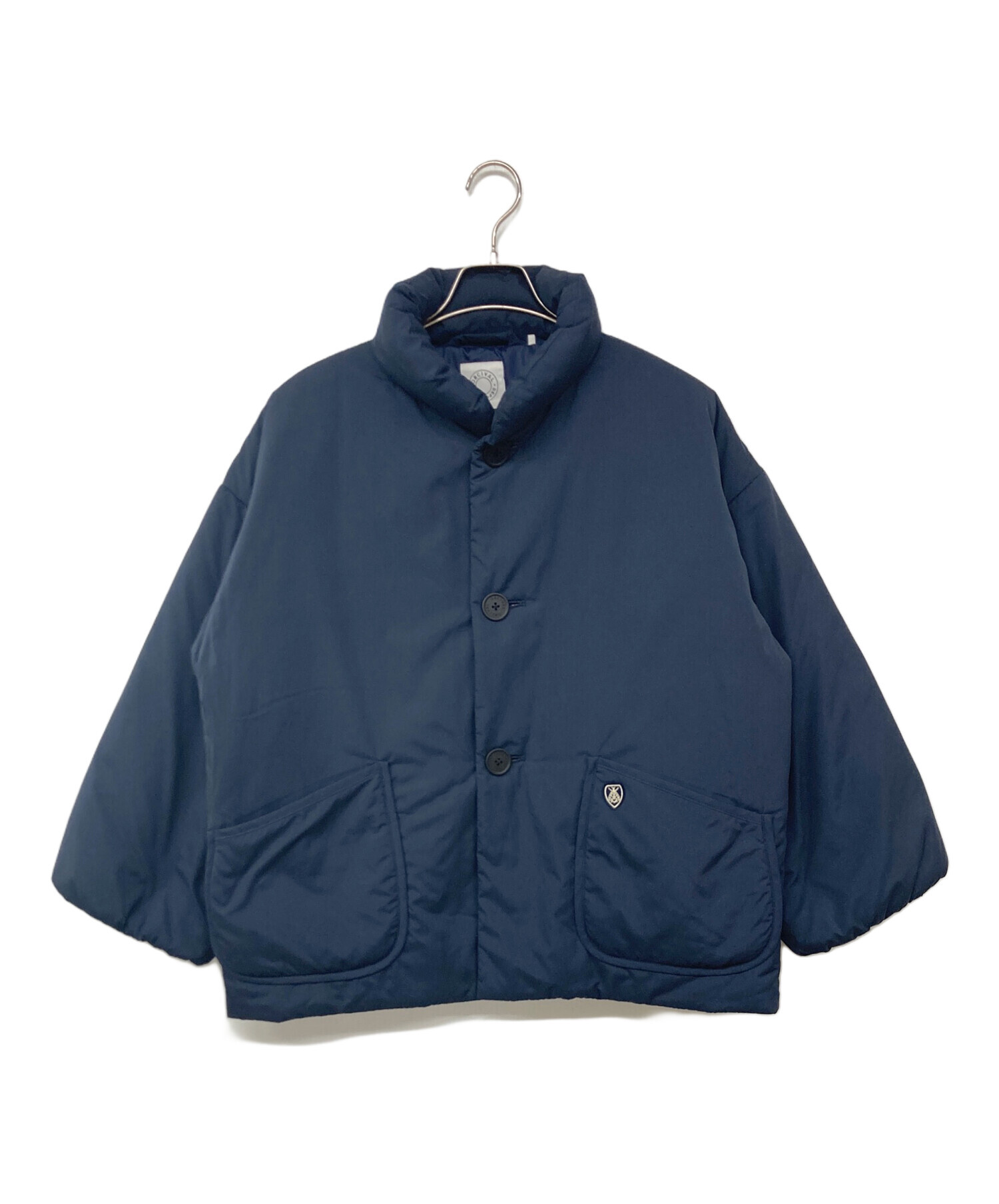 中古・古着通販】ORCIVAL (オーシバル) STAND COLLAR BLOUSON ネイビー