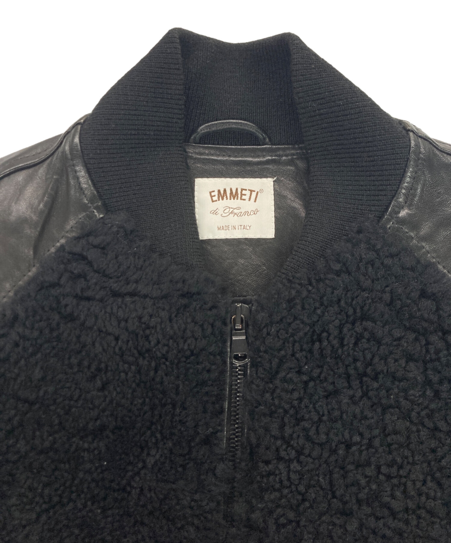 中古・古着通販】EMMETI (エンメティ) ムートンレザーブルゾン
