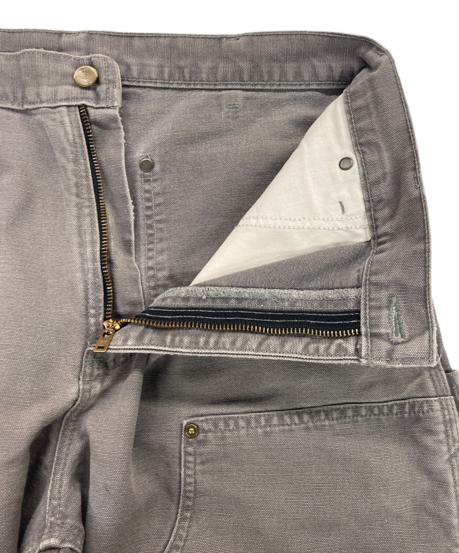 中古・古着通販】CarHartt (カーハート) ダブルニーパンツ グレー