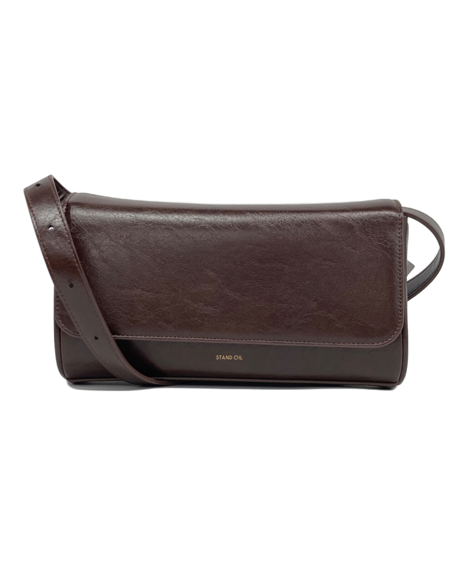 ブラウンレザー ボディバッグ　STAND OIL 中古・古着通販】STAND OIL (スタンドオイル) BUTTER BAG CLASSIC