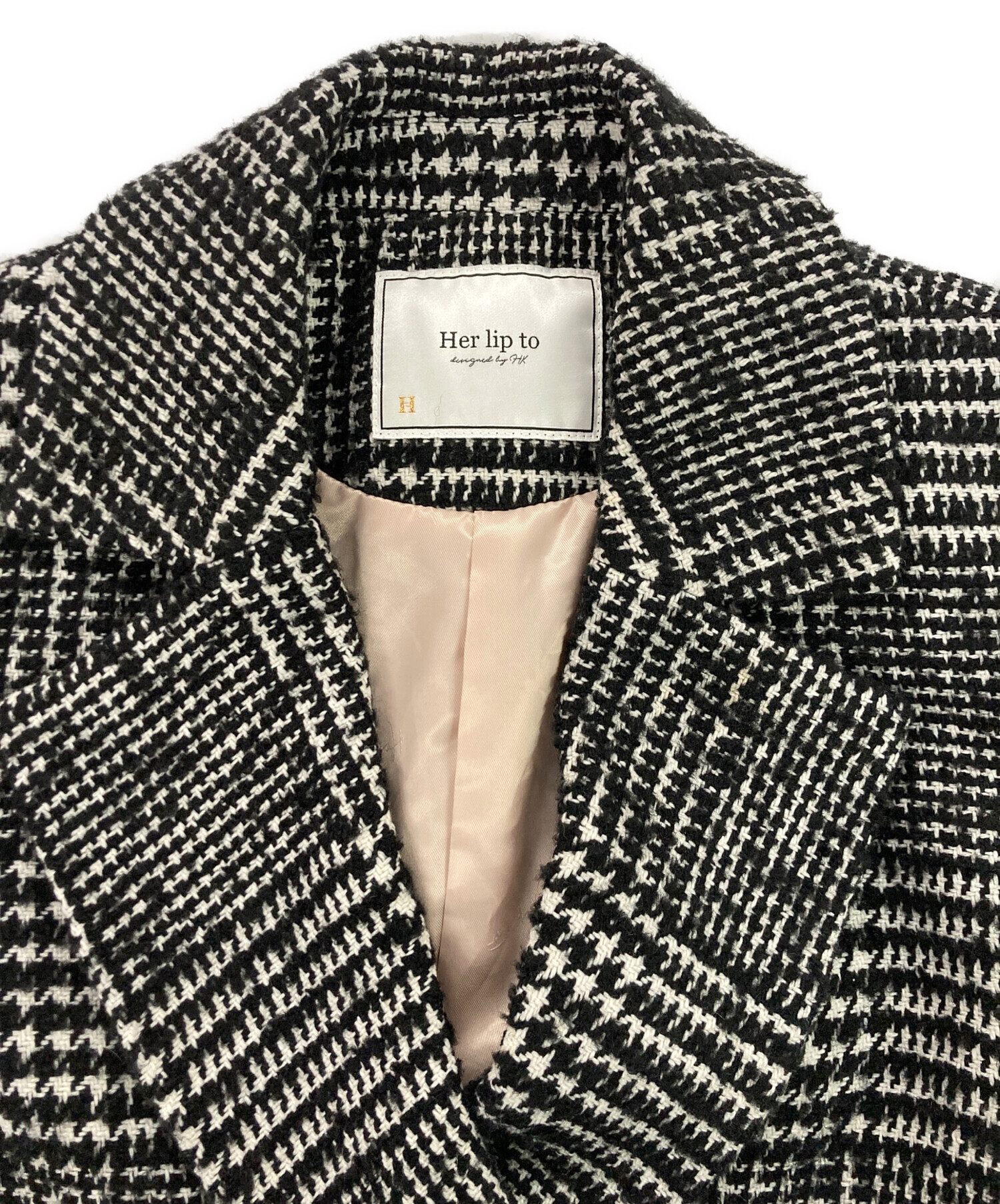 中古・古着通販】HER LIP TO (ハーリップトゥ) Hemingway Check Tweed