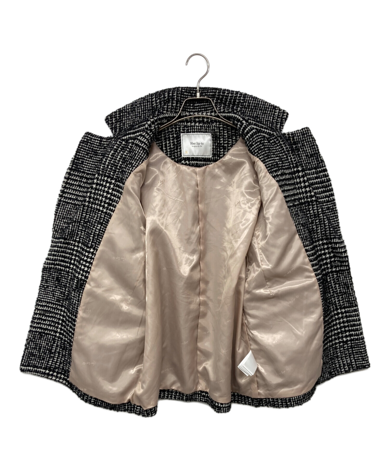 中古・古着通販】HER LIP TO (ハーリップトゥ) Hemingway Check Tweed