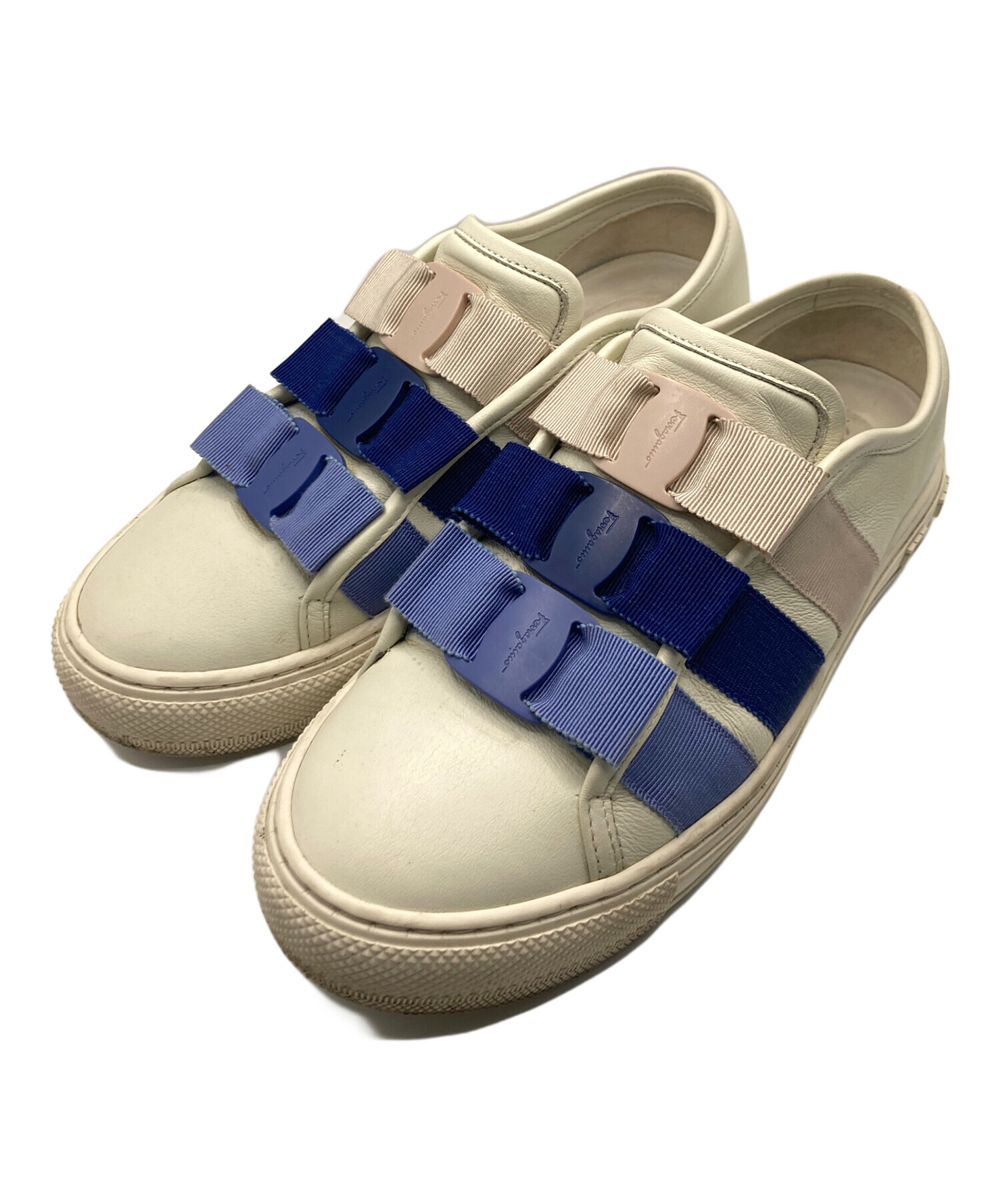3日間お値下げします　Salvatore Ferragamo スニーカー ブルー 中古・古着通販】Salvatore Ferragamo (サルヴァトーレ フェラガモ