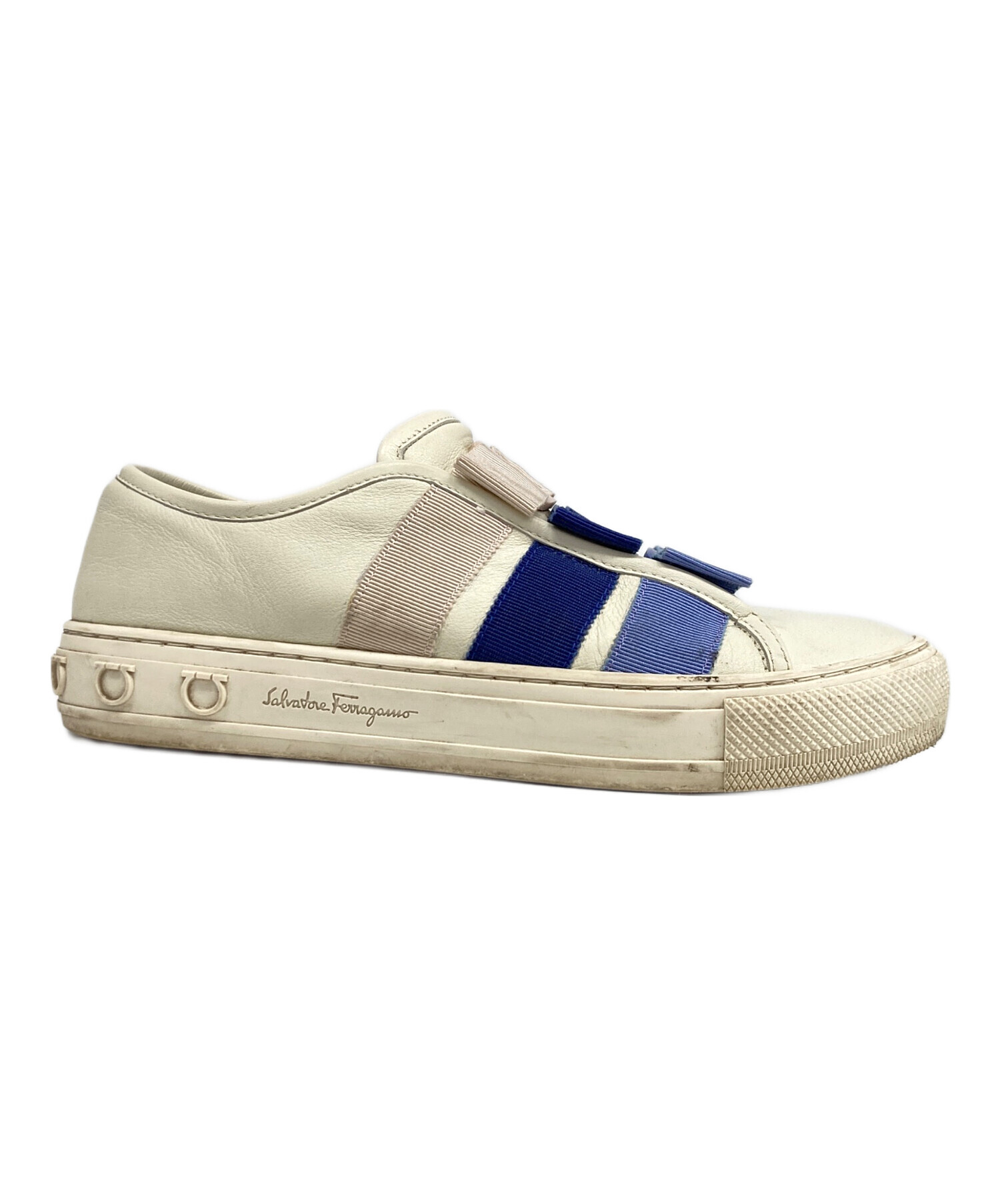 3日間お値下げします　Salvatore Ferragamo スニーカー ブルー 中古・古着通販】Salvatore Ferragamo (サルヴァトーレ フェラガモ