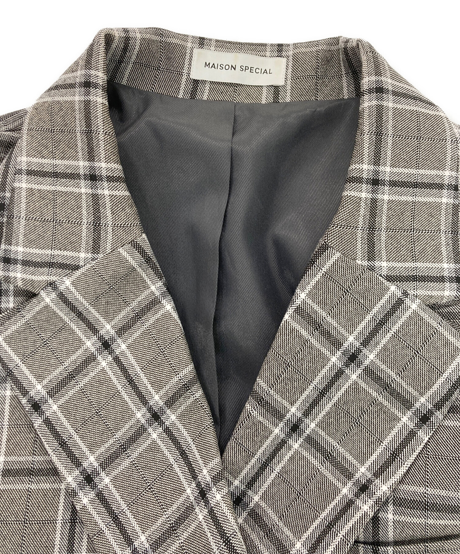 中古・古着通販】MAISON SPECIAL (メゾンスペシャル) チェックダブル