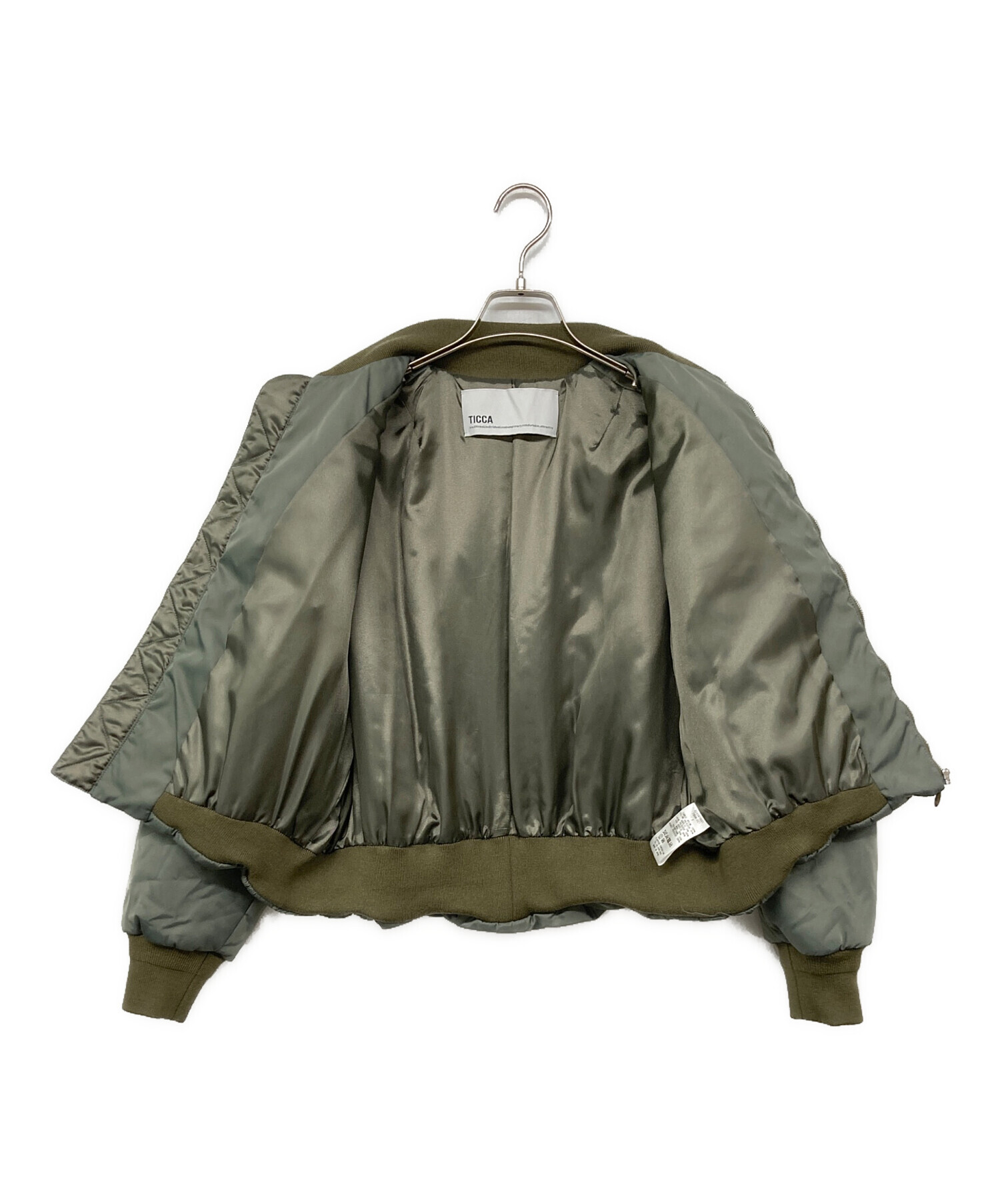 中古・古着通販】TICCA (ティッカ) ショート MA-1 カーキ サイズ:FREE