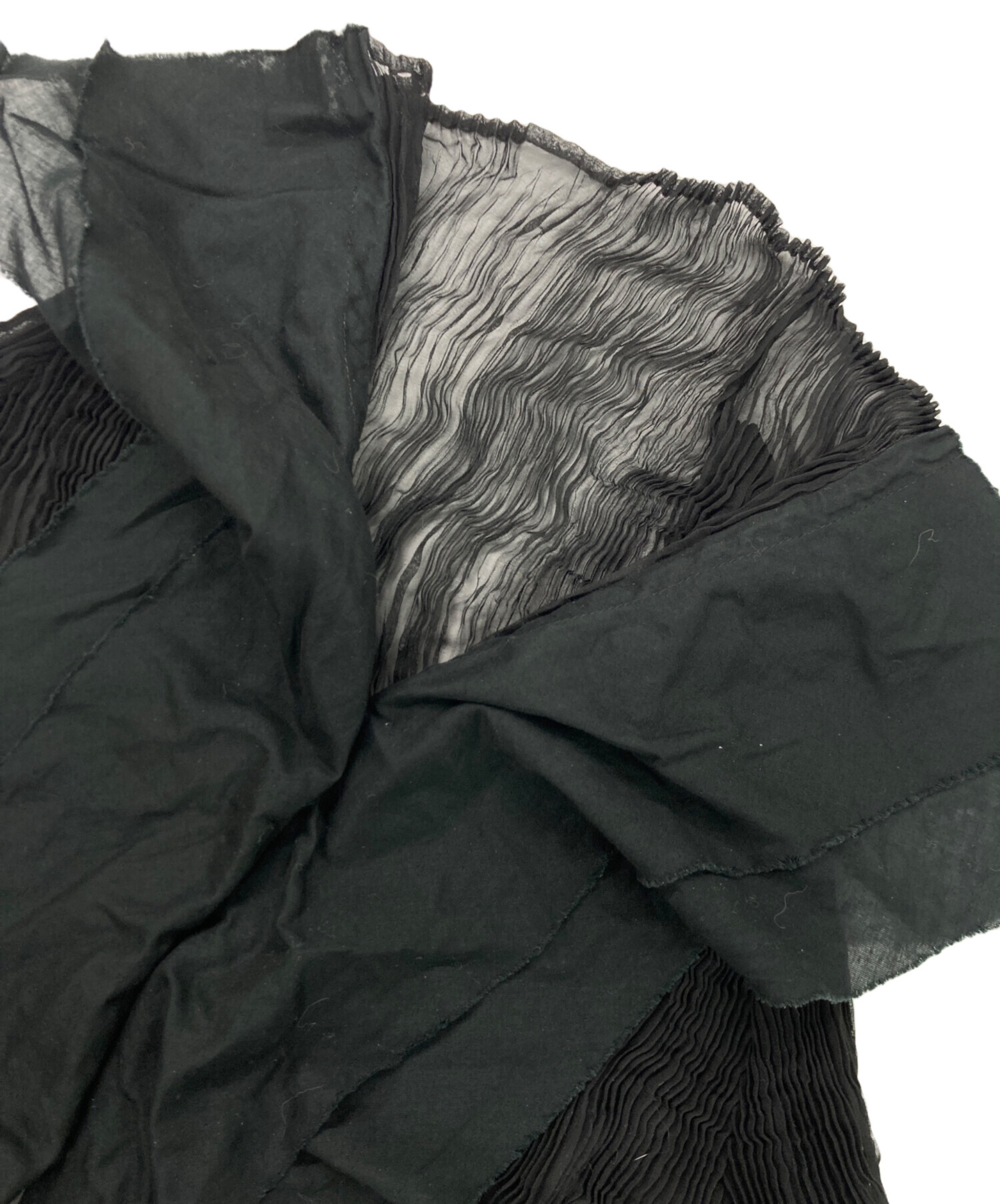 ISSEY MIYAKE カーディガン 羽織り フリル 中古・古着通販】ISSEY MIYAKE FETE (イッセイミヤケフェット) フリル