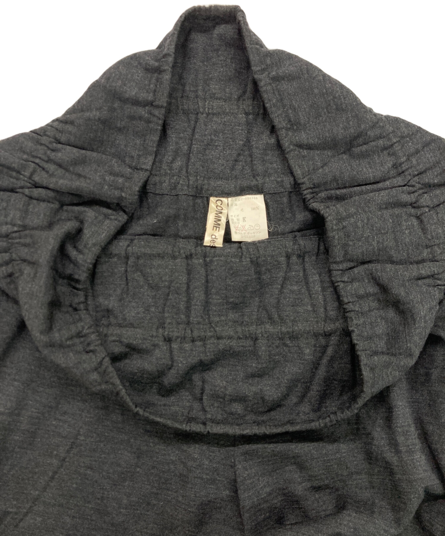 中古・古着通販】COMME des GARCONS (コムデギャルソン) 変形ウール