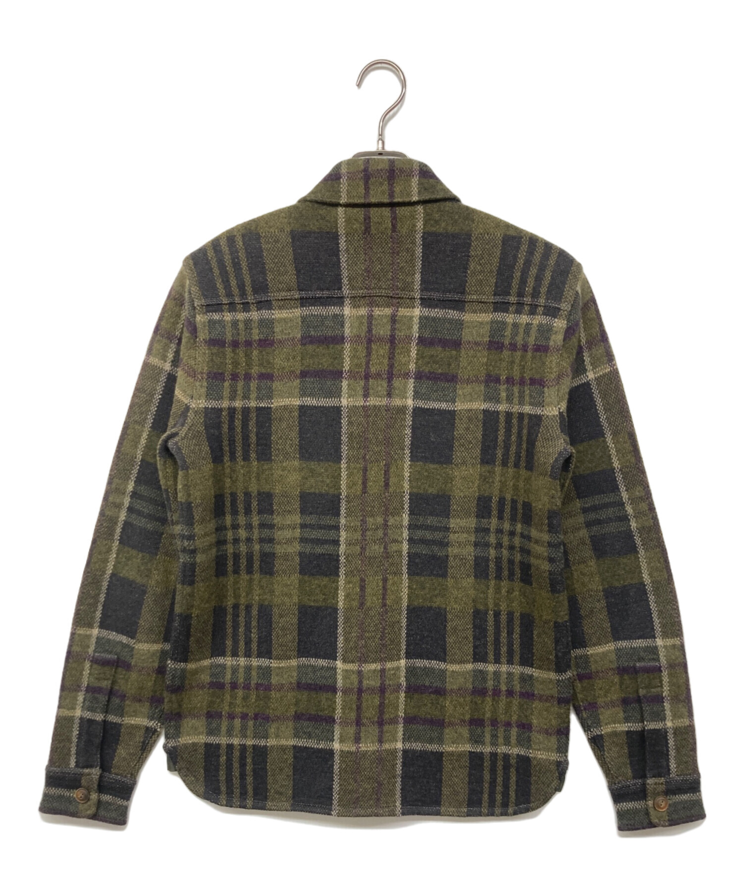 中古・古着通販】RRL (ダブルアールエル) Wool Cashmere Plaid Olive