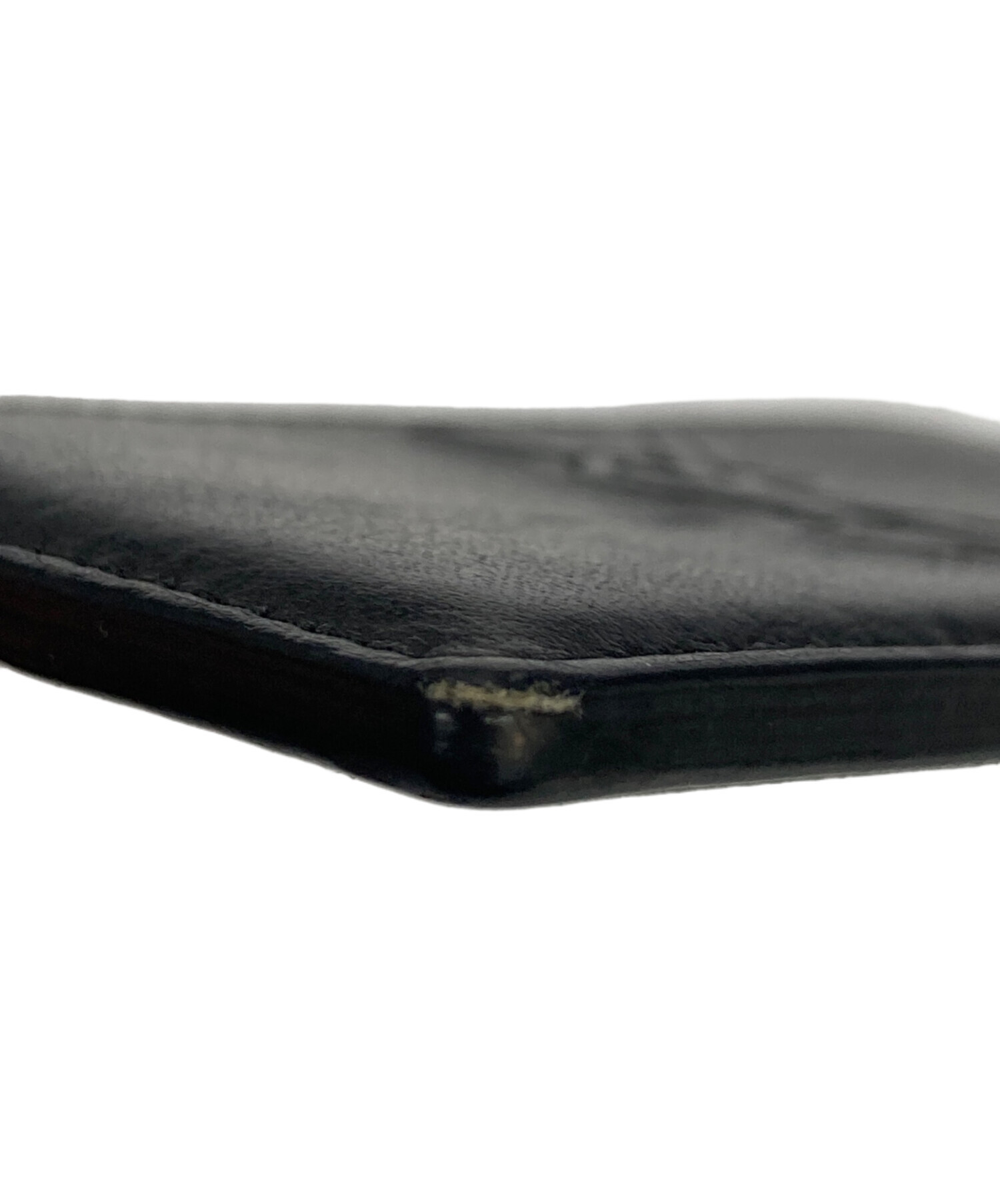 【新品未使用】SAINT LAURENT ビジネスカードケース ブラック 中古・古着通販】Yves Saint Laurent (イヴサンローラン) ロゴレザー