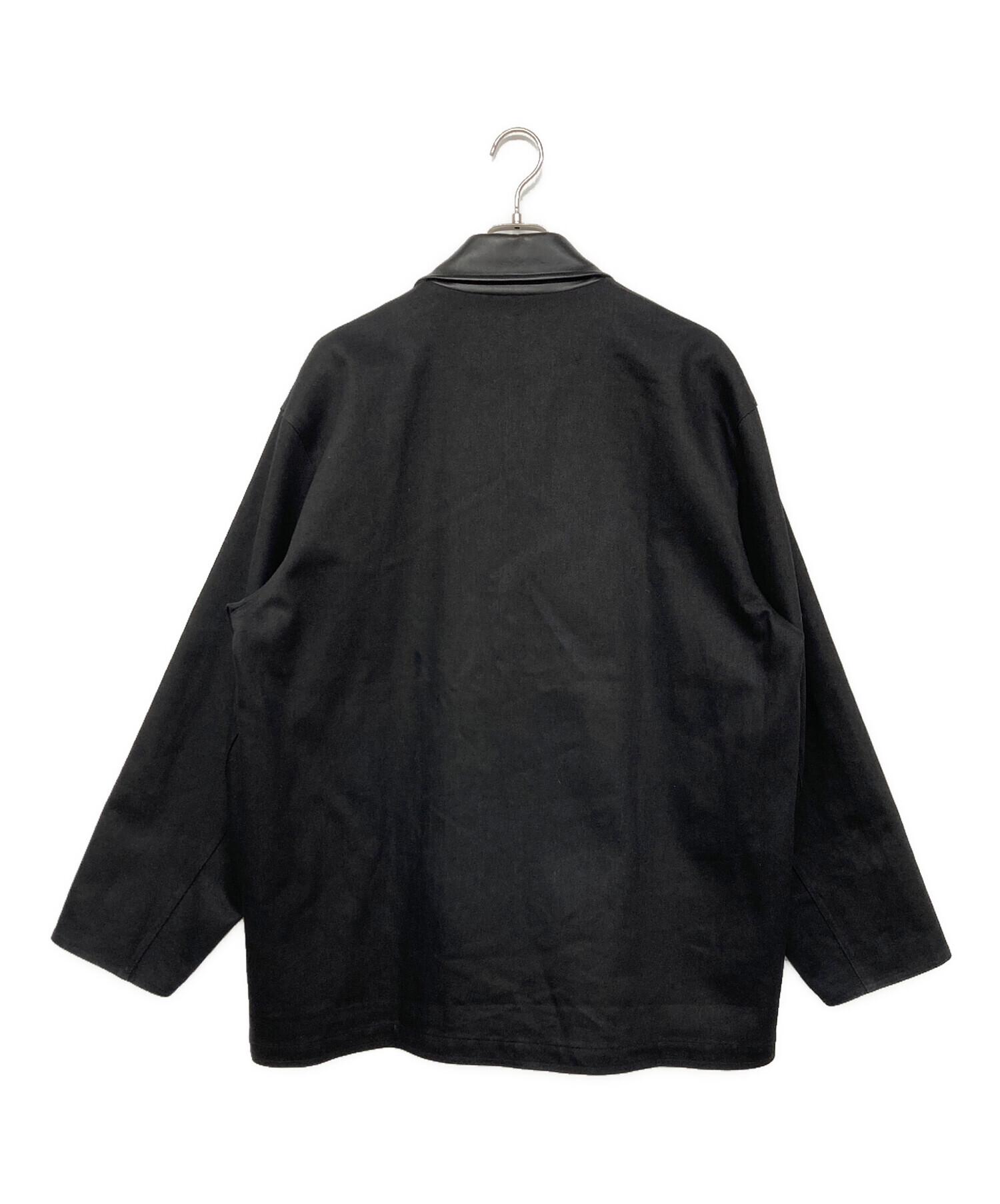 中古・古着通販】CristaSeya (クリスタセヤ) 襟レザー OVERSIZED