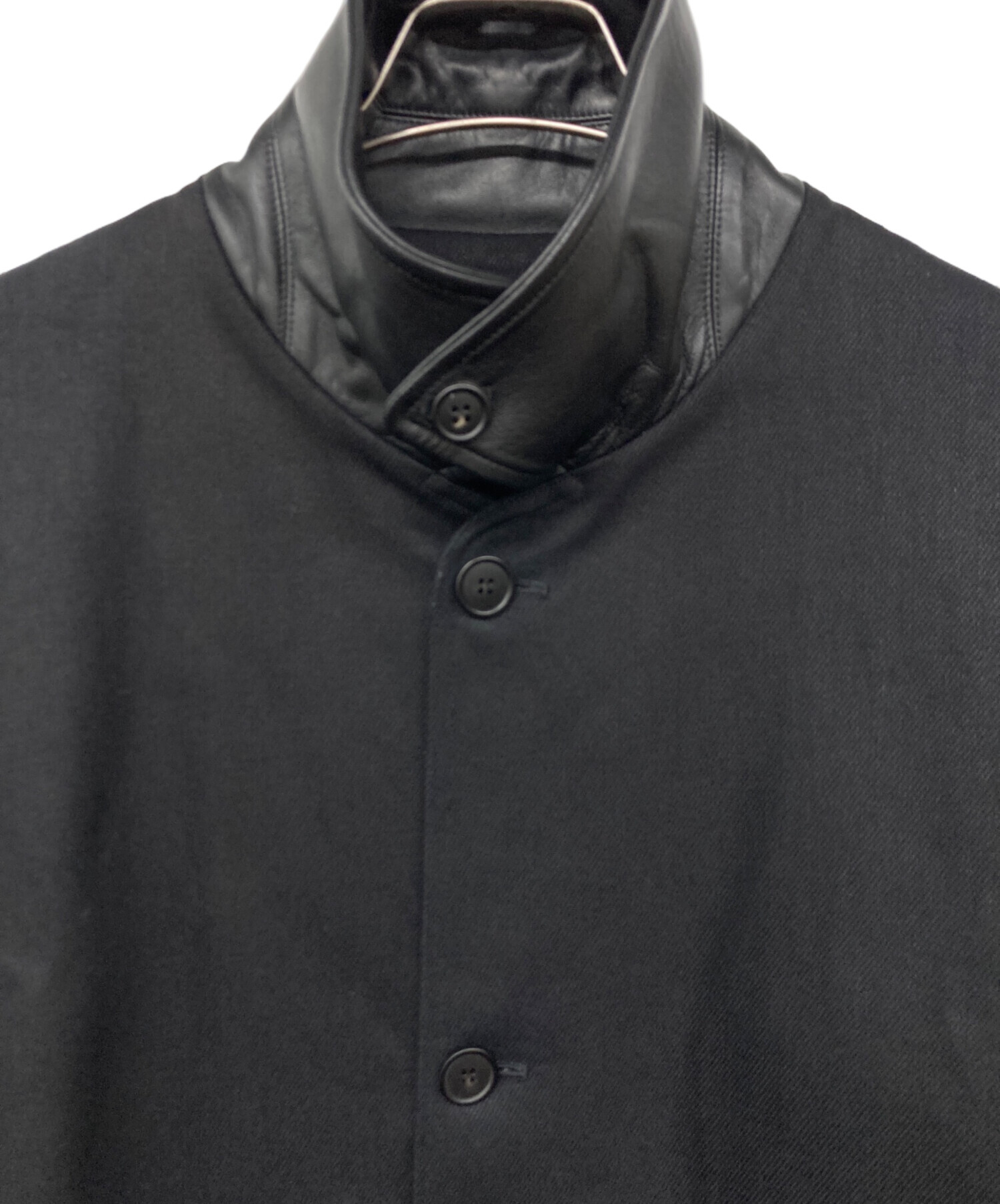 中古・古着通販】CristaSeya (クリスタセヤ) 襟レザー OVERSIZED