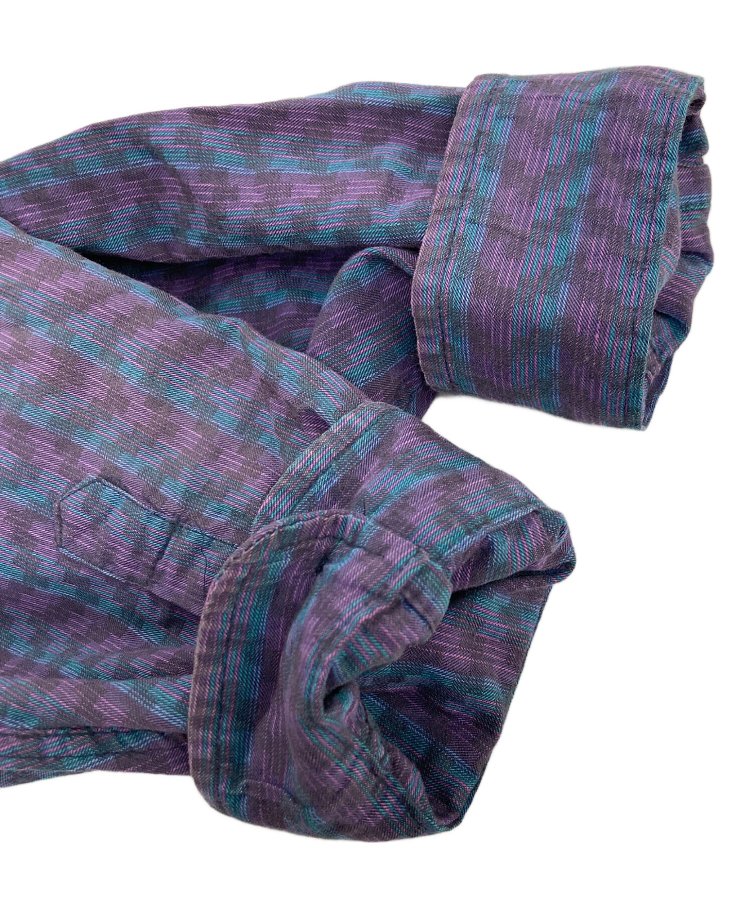 中古・古着通販】Patagonia (パタゴニア) 90`S総柄L/Sシャツ ネイビー