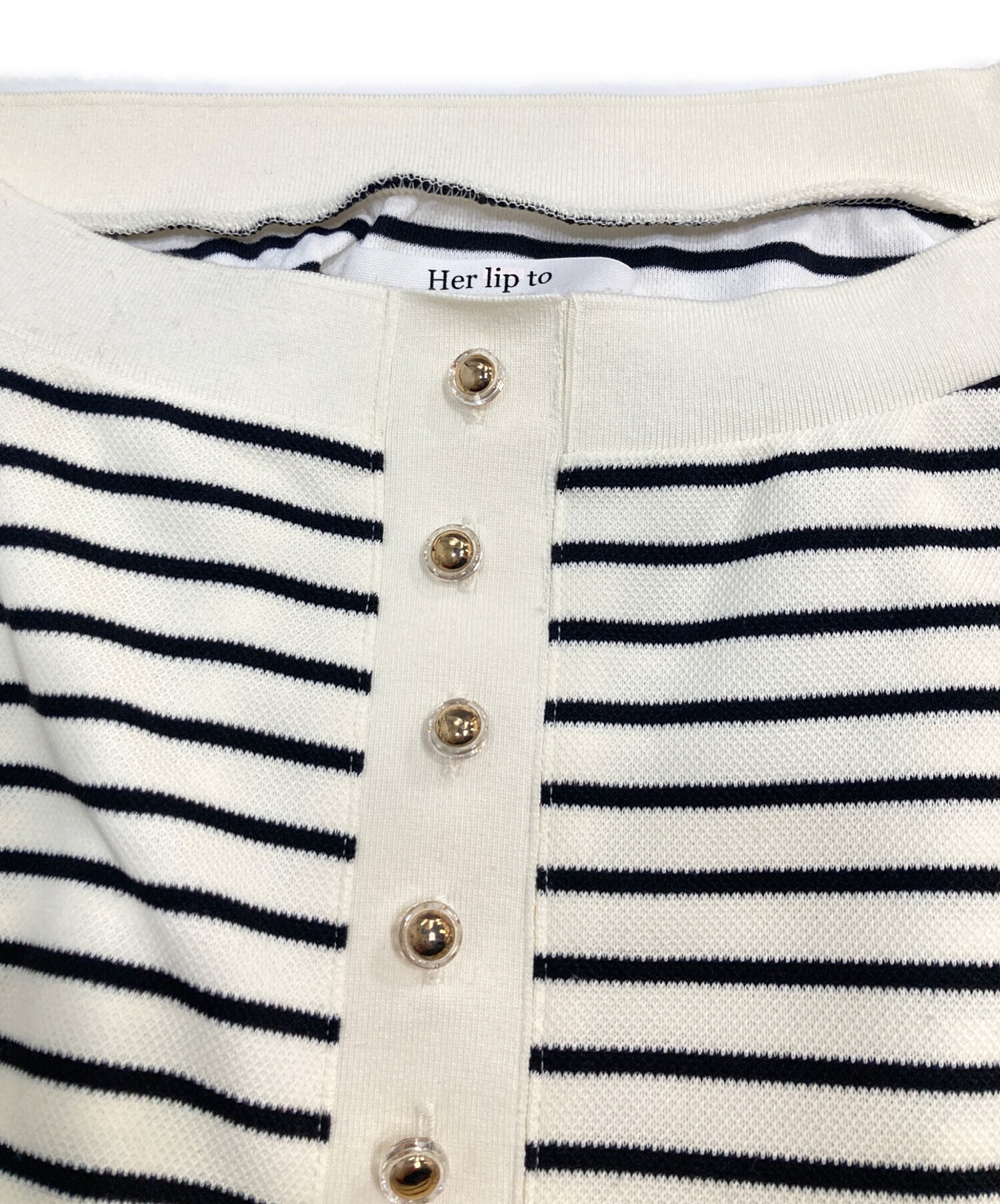 中古・古着通販】HER LIP TO (ハーリップトゥ) Saint-Tropez Striped 