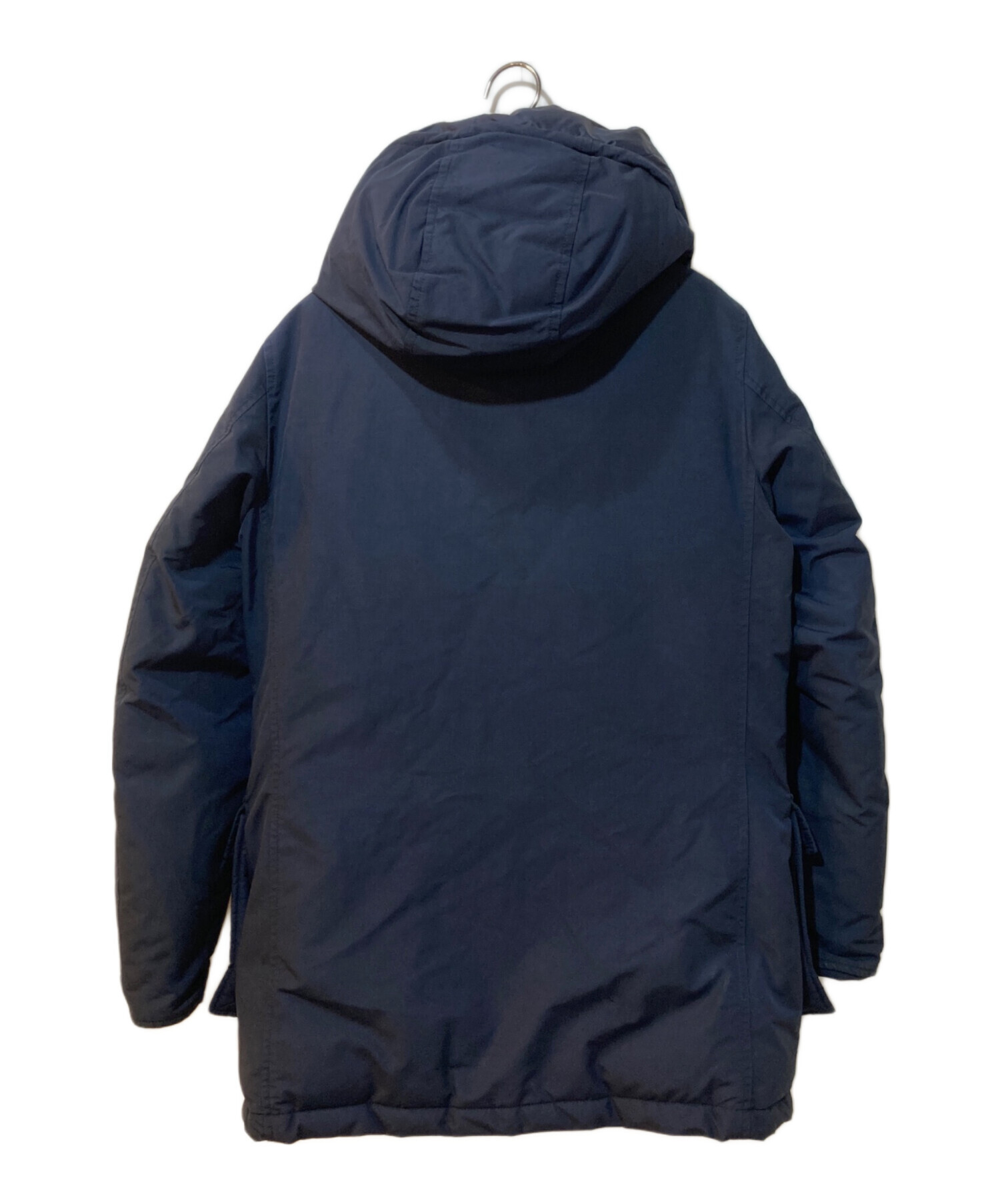 【最終値下げ】  ダウンジャケット 最終値下げ！Woolrich ネイビー スエード肩 ダウンジャケット 【公式通販】