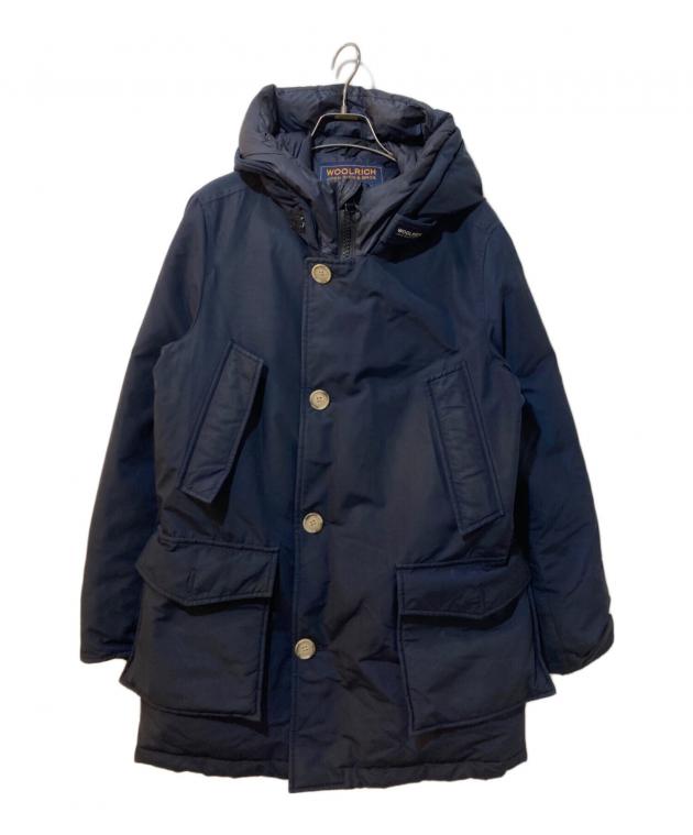 【最終値下げ】  ダウンジャケット 最終値下げ！Woolrich ネイビー スエード肩 ダウンジャケット 【公式通販】