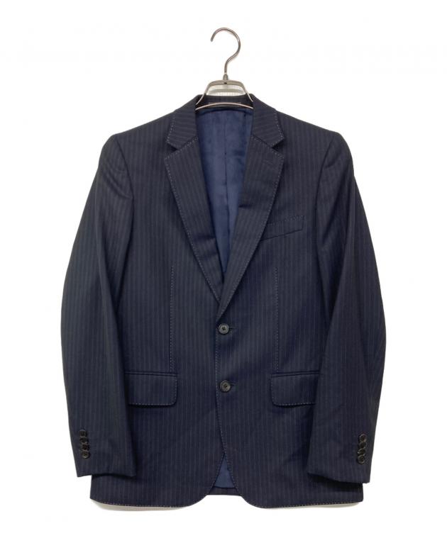 【未使用】Paul Smith ストライプ 2B スーツ オルタネイトストライプ シングル2Bスーツ（ネイビー） ｜ポール・スミス