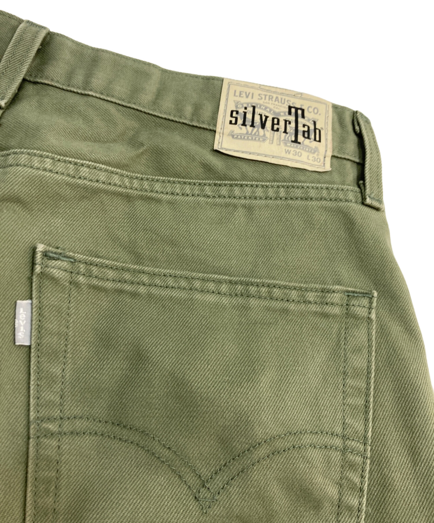 Levi's silverTab W36 L30 カーキパンツ 中古・古着通販】LEVI'S (リーバイス) SILVERTAB LOOSE デニムカーゴ