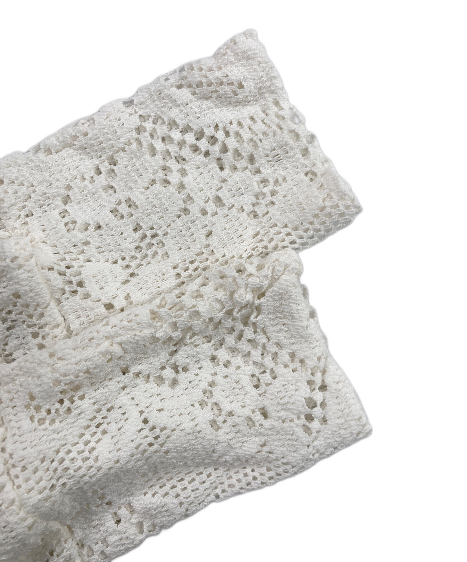 中古・古着通販】POPPY (ポピー) Lace ruffle cardigan / レース