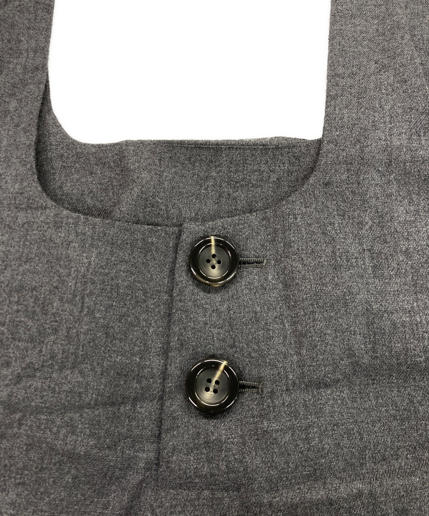 中古・古着通販】ENFOLD (エンフォルド) LAYERED JUMPER-SKIRT グレー