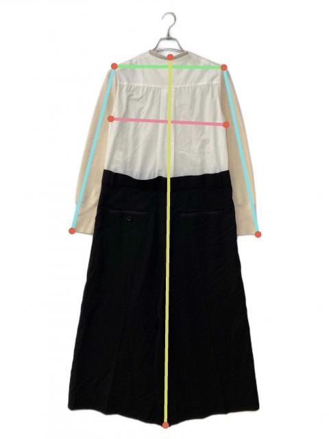 中古・古着通販】sacai (サカイ) ドッキングワンピース ホワイト