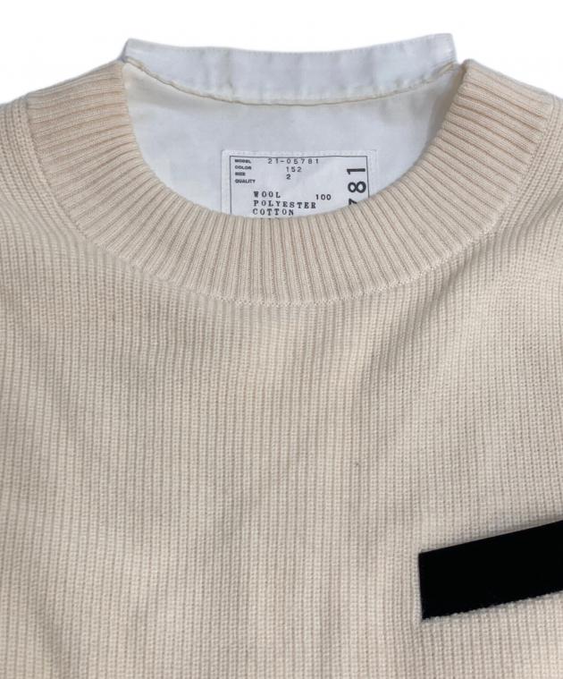 中古・古着通販】sacai (サカイ) ドッキングワンピース ホワイト