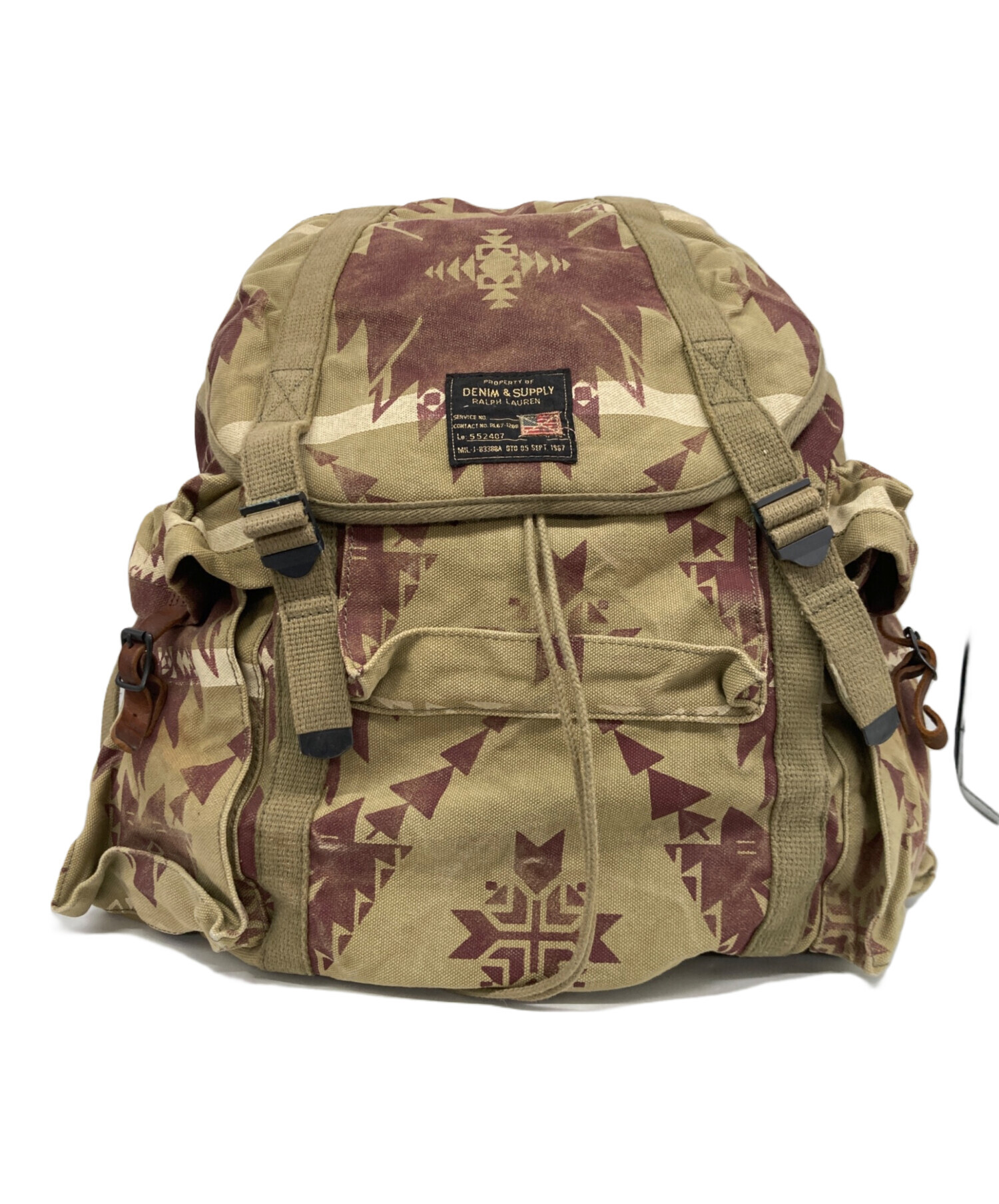 RalphLauren　ラルフローレン　バックパック　リュック　ネイティブ柄 中古・古着通販】DENIM & SUPPLY RALPH LAUREN (デニム＆サプライ