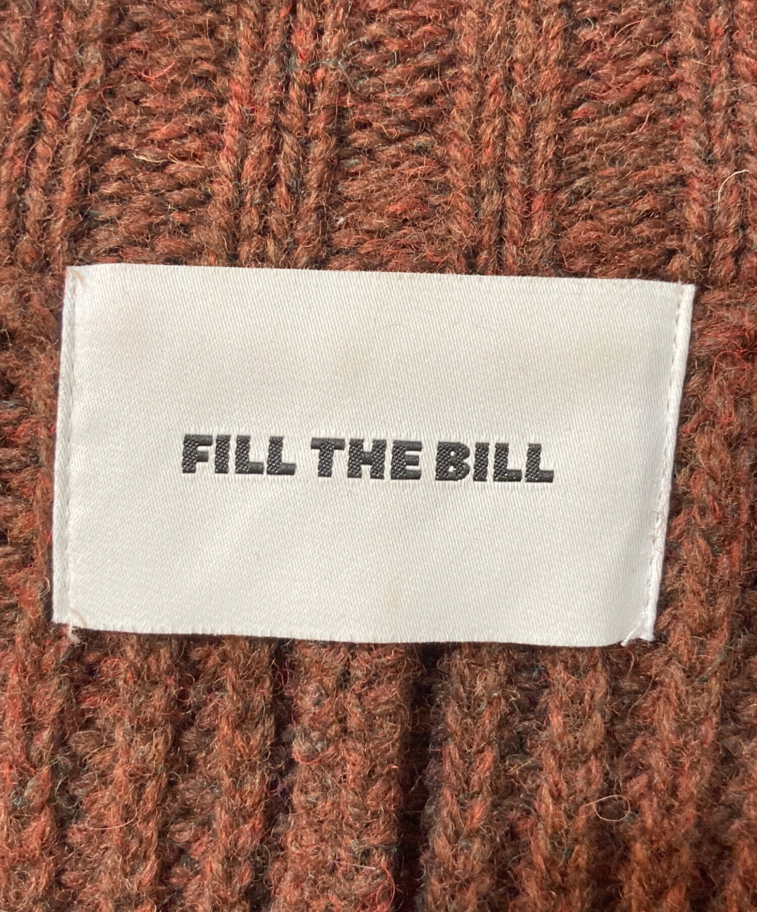 中古・古着通販】FILL THE BILL (フィルザビル) ドライバーズニット 