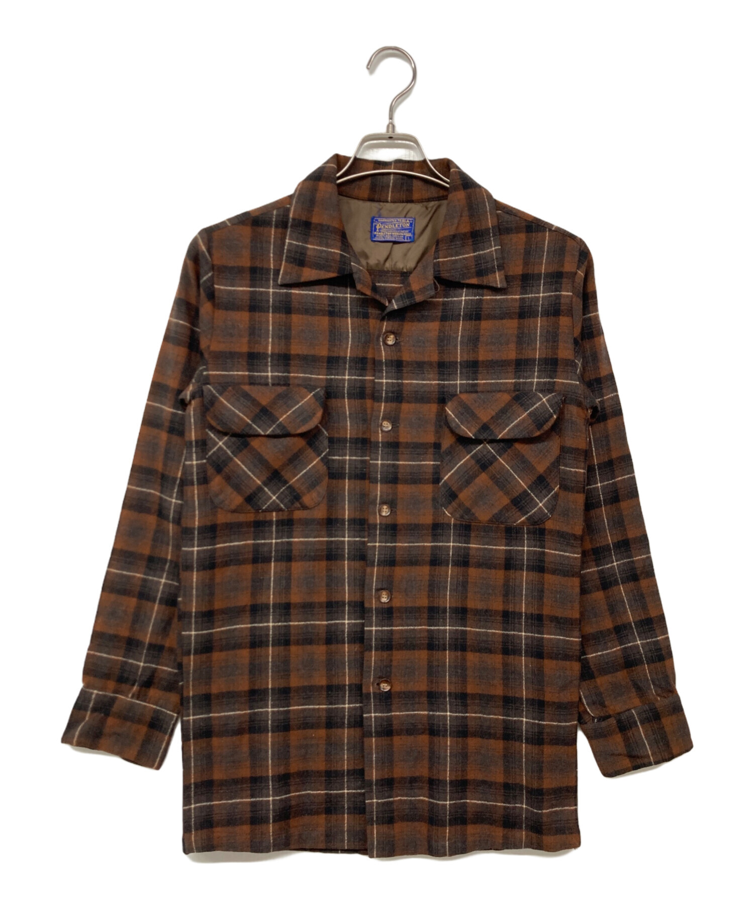 中古・古着通販】PENDLETON (ペンドルトン) 50`Sボードシャツ ブラウン