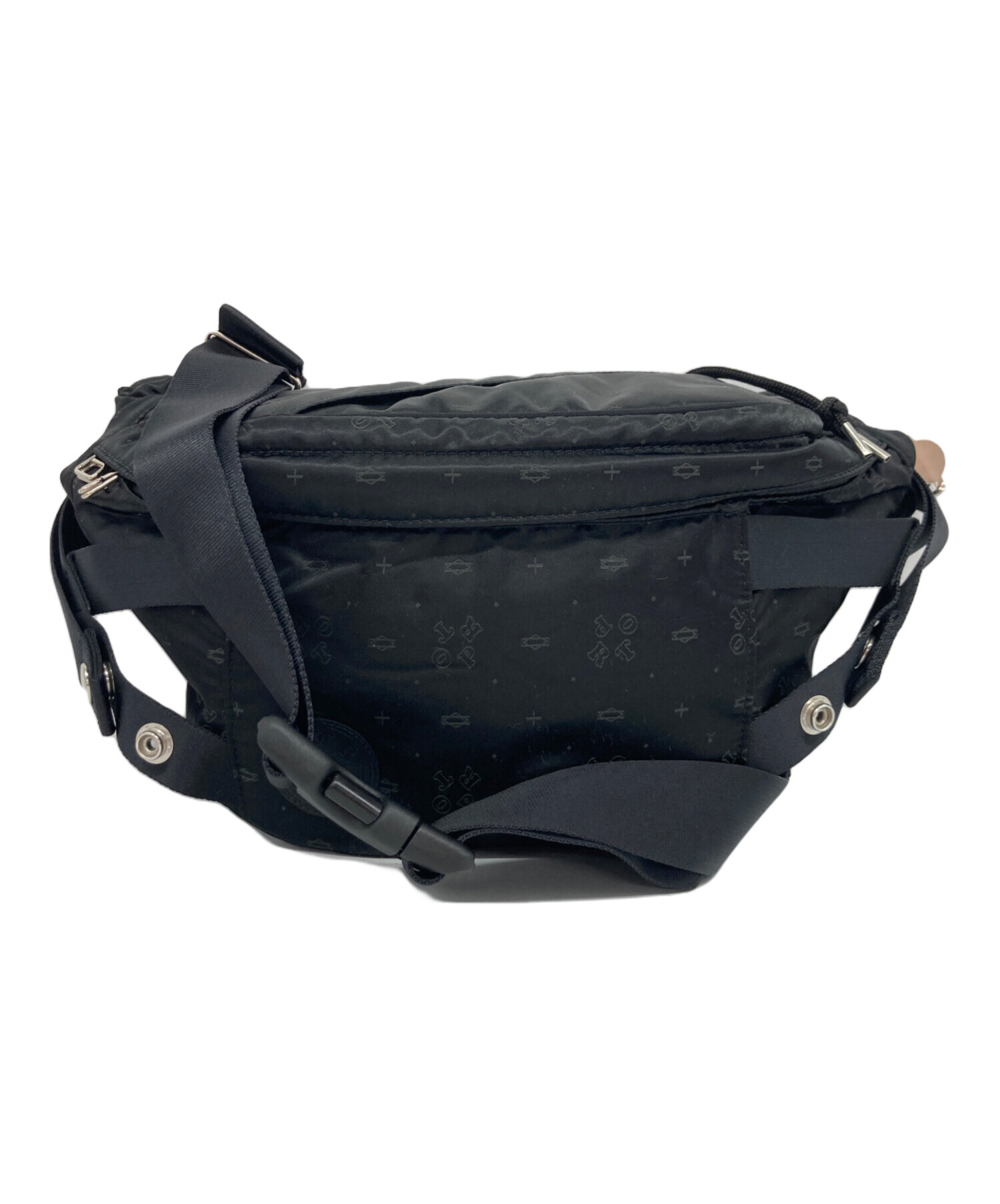 中古・古着通販】PORTER (ポーター) PORT MONOGRAM WAIST BAG ブラック