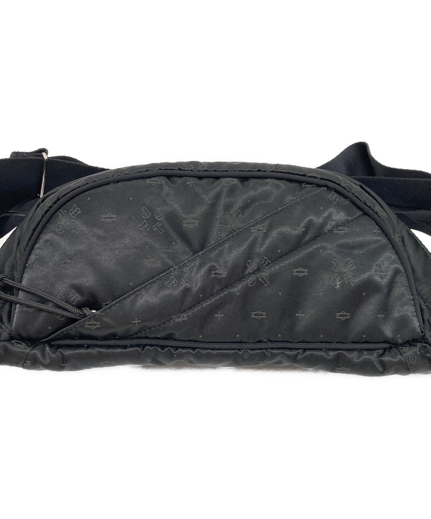 中古・古着通販】PORTER (ポーター) PORT MONOGRAM WAIST BAG ブラック