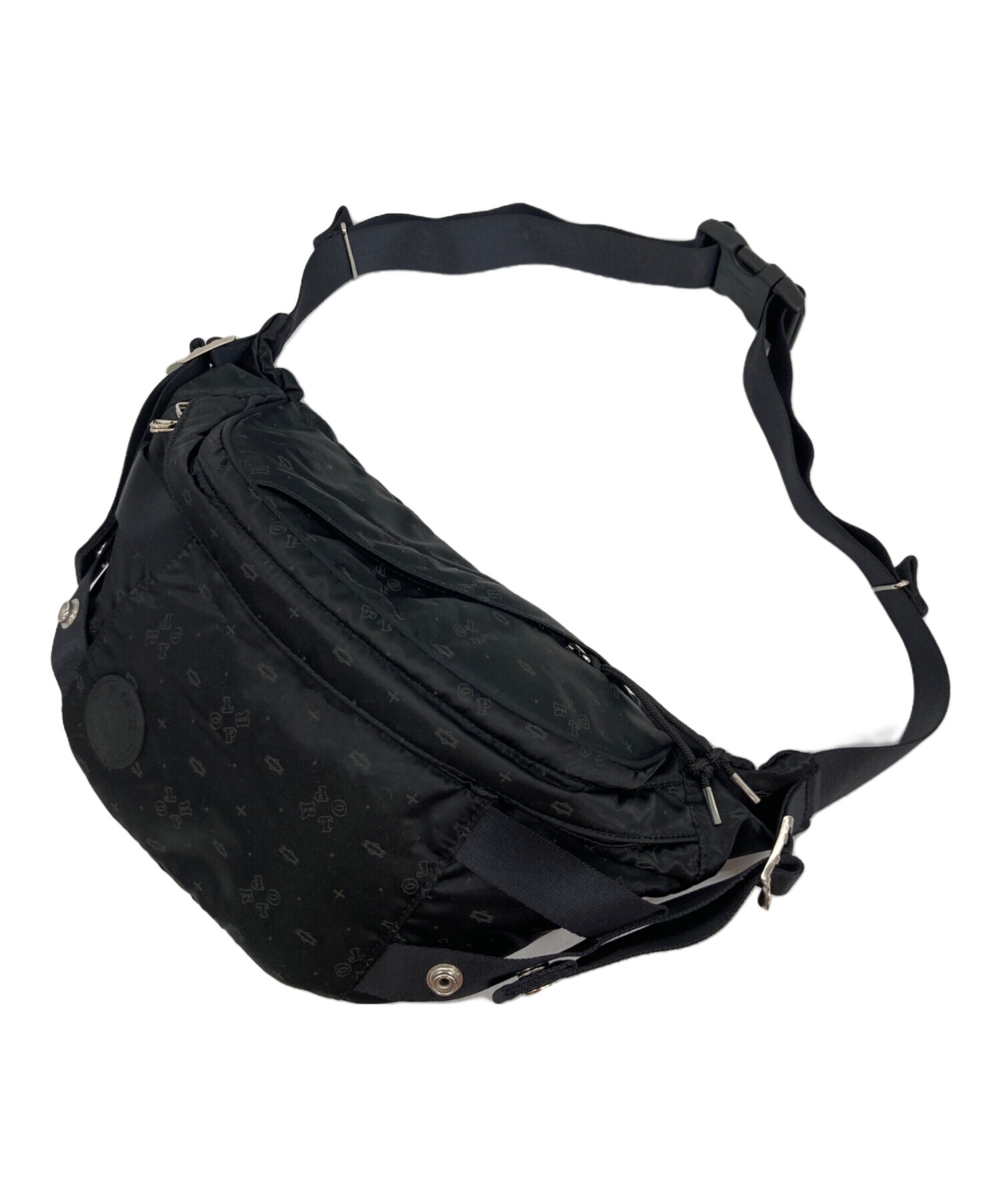 中古・古着通販】PORTER (ポーター) PORT MONOGRAM WAIST BAG ブラック