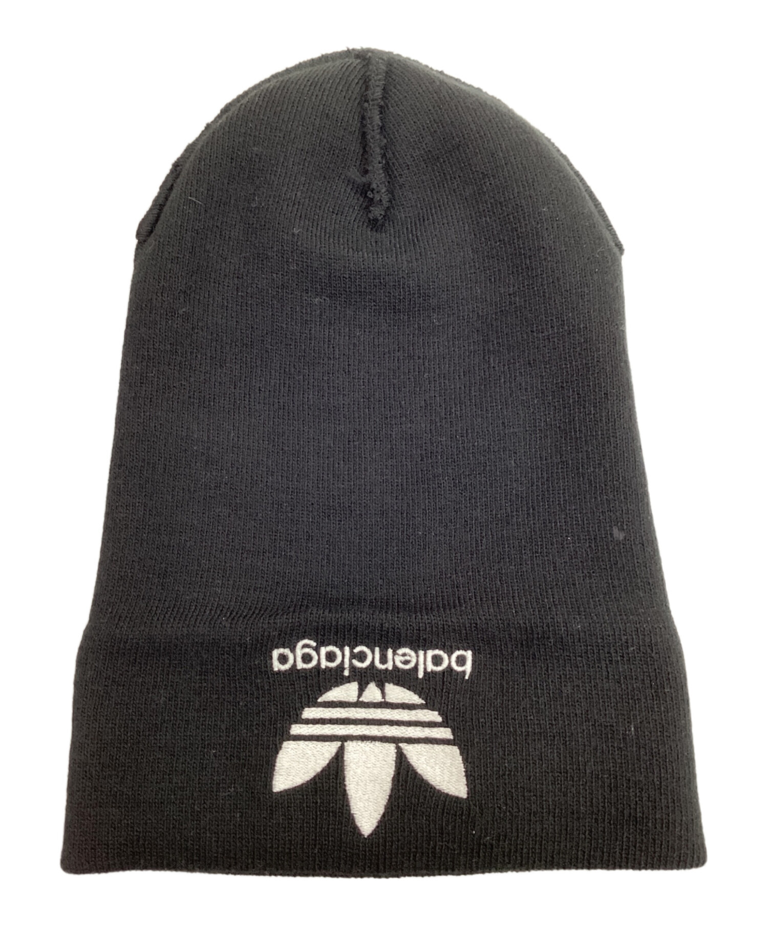 未使用品 アディダス バレンシアガ ビーニー ニット帽 ブラック 帽子 中古・古着通販】BALENCIAGA (バレンシアガ) adidas (アディダス