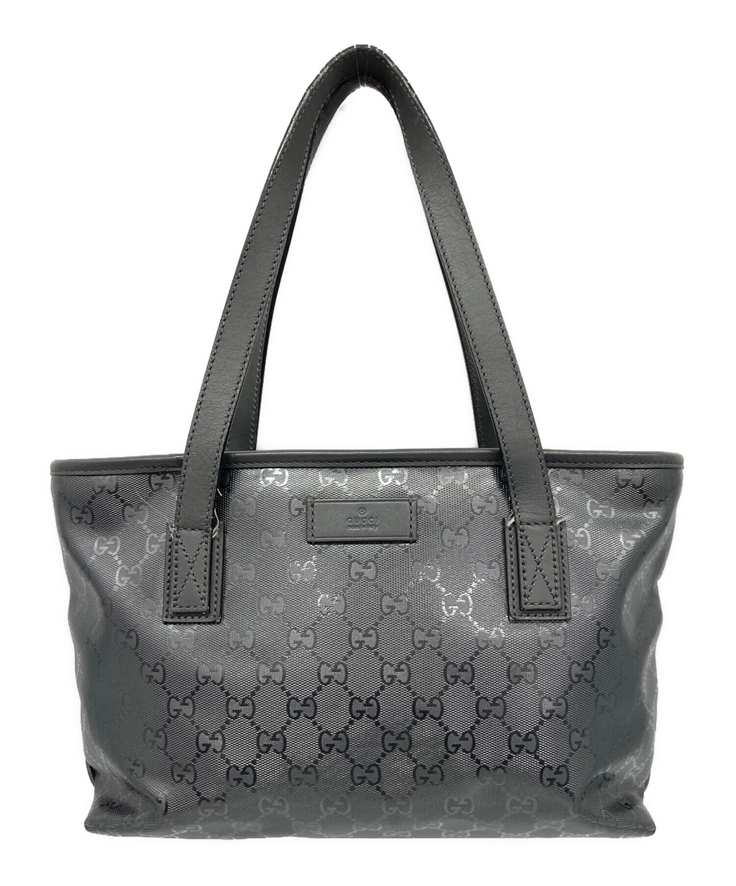 中古・古着通販】GUCCI (グッチ) GGスプリームトートバッグ グレー