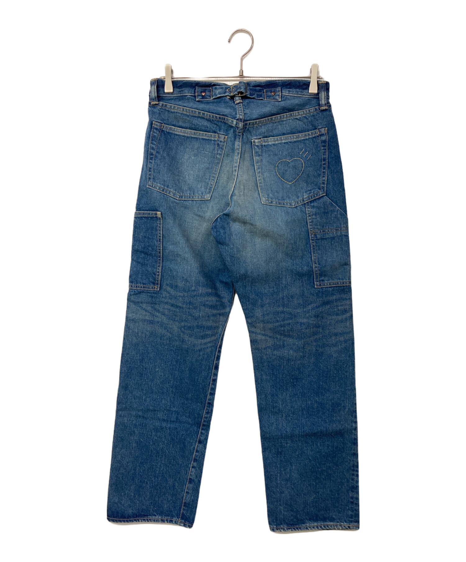 HUMAN MADE ストレートデニムパンツ インディゴ 30インチ 中古・古着通販】HUMAN MADE (ヒューマンメイド) STRAIGHT DENIM PANTS