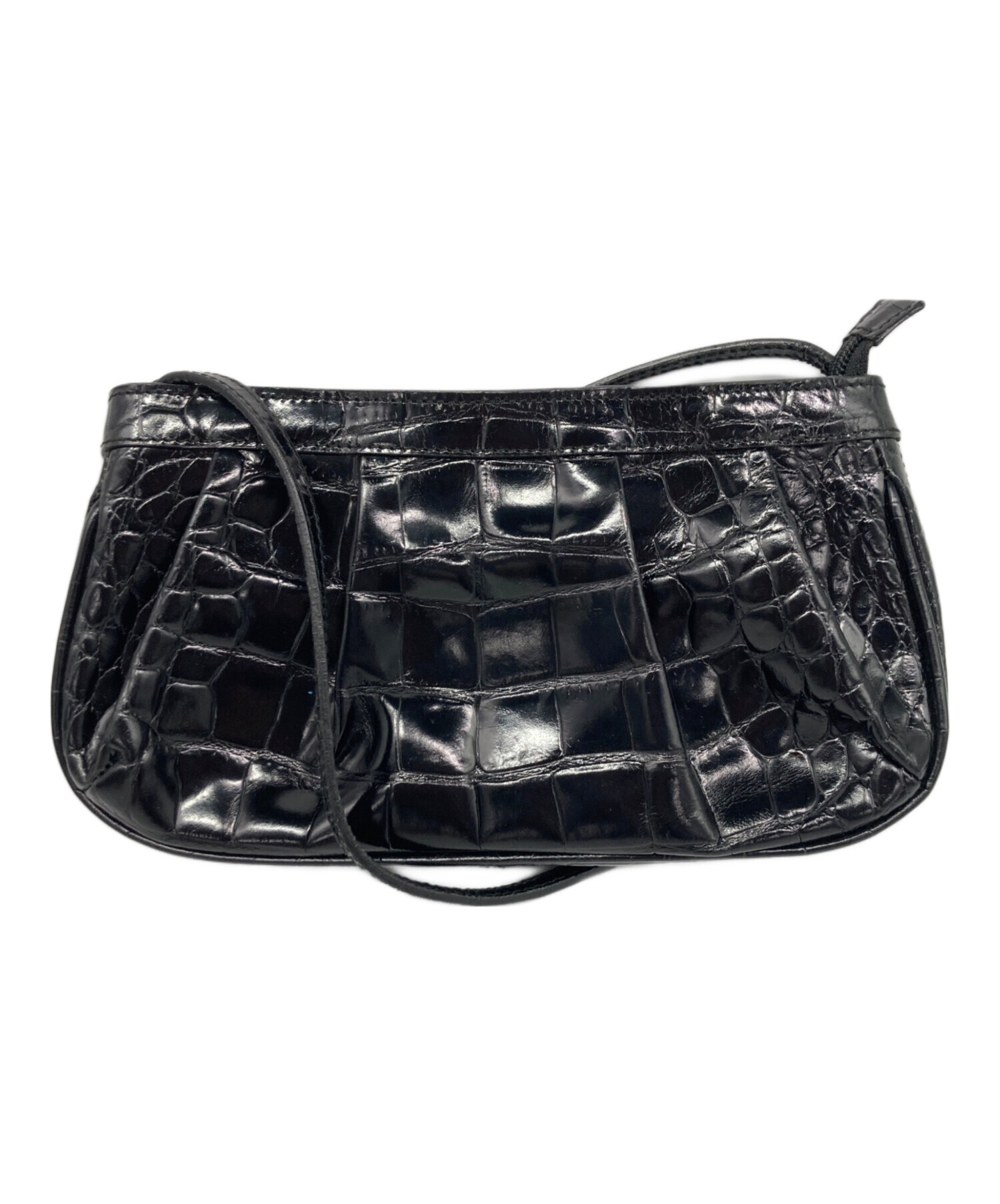 中古・古着通販】FURLA (フルラ) 型押しレザーショルダーバッグ 