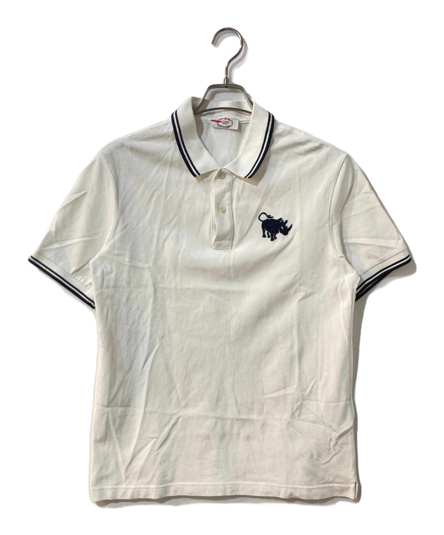 PRADA ホワイト ポロシャツ PRADA SPORTS | ホワイト ポロシャツ 48 【公式通販】