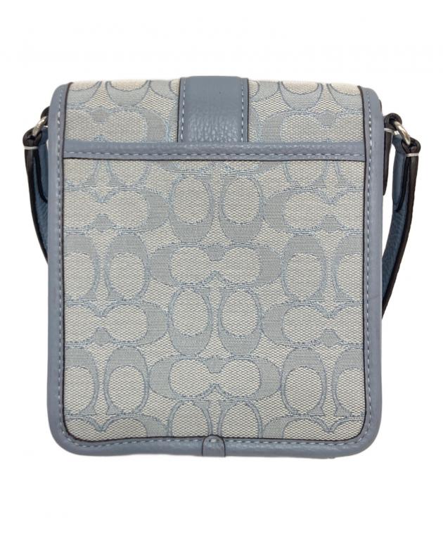 COACH コーチ/ロニーシグネチャージャガード/パシフィックブルー/C8321/K23**/Aランク/77【中古】 中古・古着通販】COACH (コーチ) ノース サウス ロニー クロスボディ