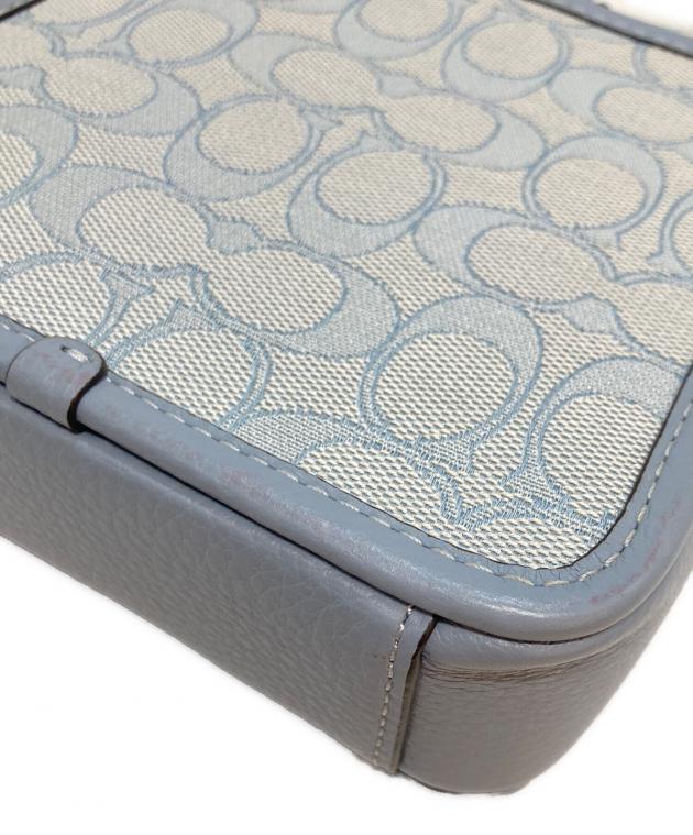 COACH コーチ/ロニーシグネチャージャガード/パシフィックブルー/C8321/K23**/Aランク/77【中古】 中古・古着通販】COACH (コーチ) ノース サウス ロニー クロスボディ