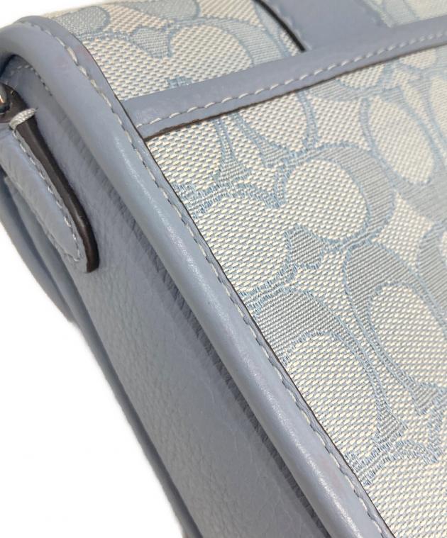 COACH コーチ/ロニーシグネチャージャガード/パシフィックブルー/C8321/K23**/Aランク/77【中古】 中古・古着通販】COACH (コーチ) ノース サウス ロニー クロスボディ