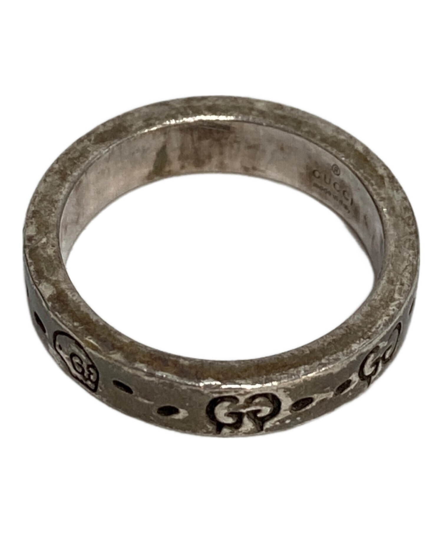 GUCCI グッチ GHOST RING ゴースト 指輪 19号 極太 925 GUCCI グッチ