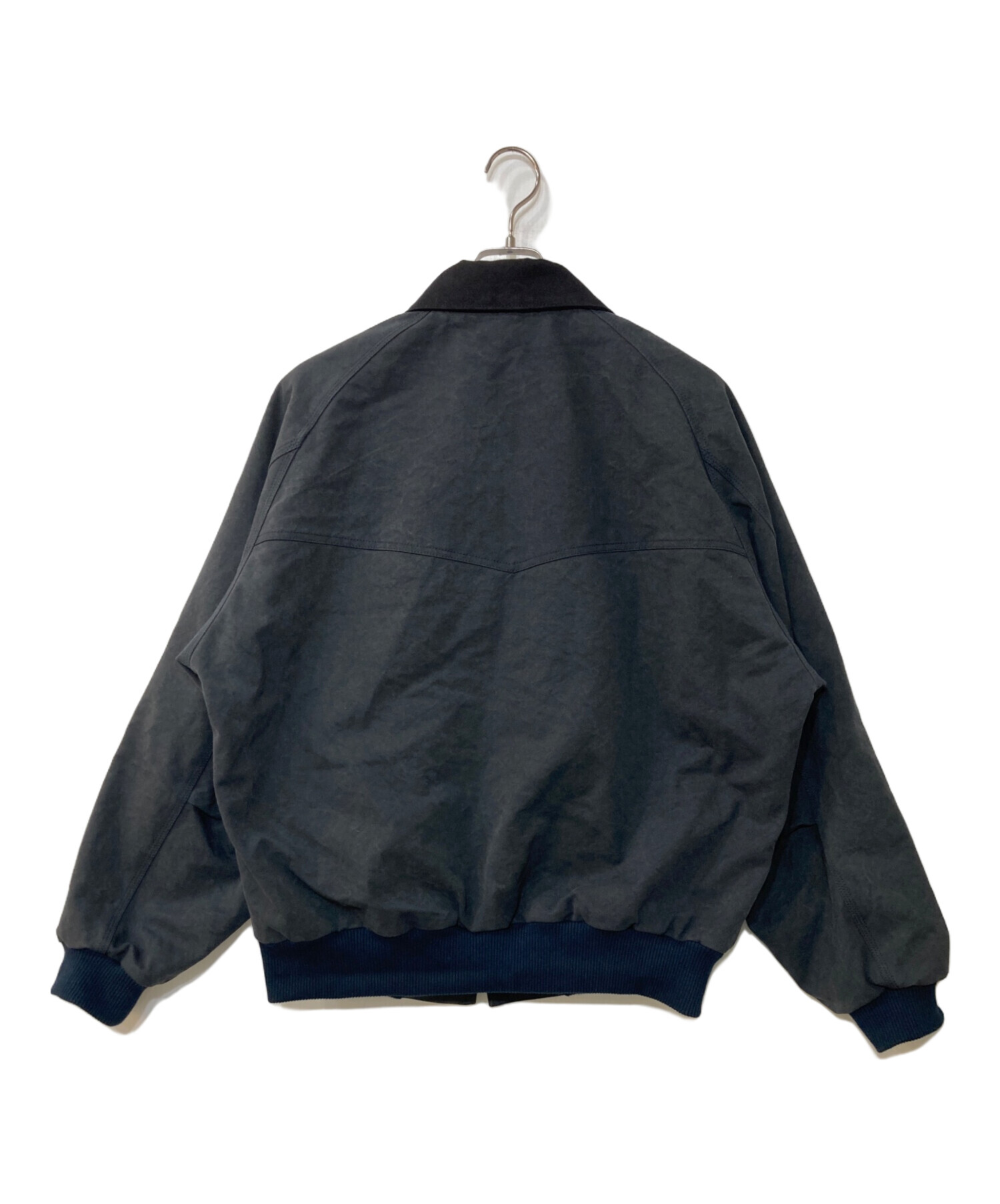 中古・古着通販】ASYNK (ASYNK) Cotton Duck Blouson Navy グレー