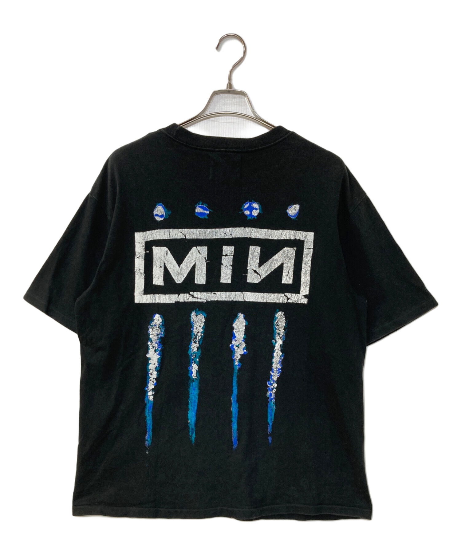 中古・古着通販】MINUS (マイナス) プリントTシャツ ブラック サイズ