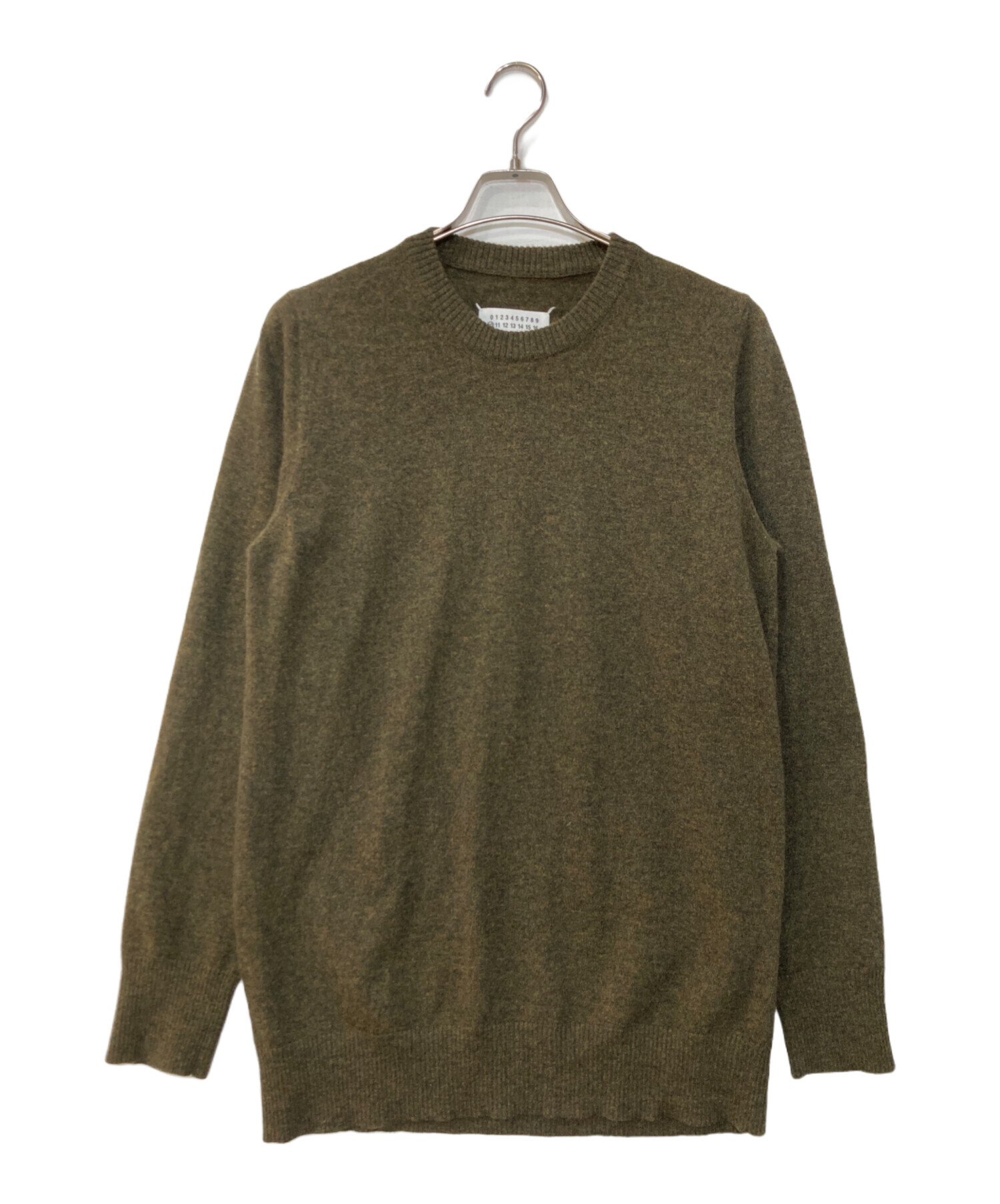Maison Margiela メゾンマルジェラ ニット・セーター S 茶 【古着】【中古】【送料無料】 中古・古着通販】Maison Margiela (メゾンマルジェラ) クルーネック