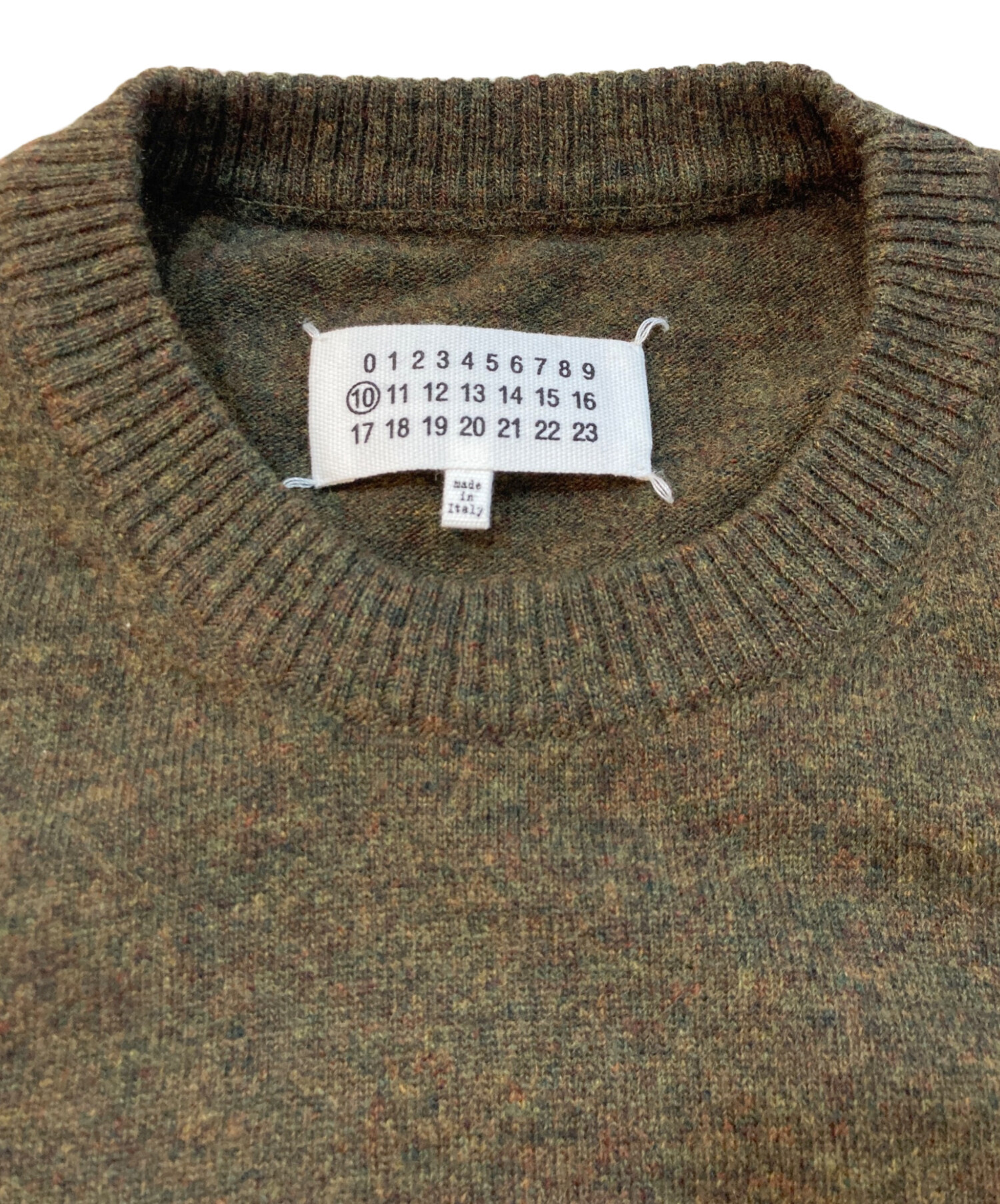 Maison Margiela メゾンマルジェラ ニット・セーター S 茶 【古着】【中古】【送料無料】 中古・古着通販】Maison Margiela (メゾンマルジェラ) クルーネック