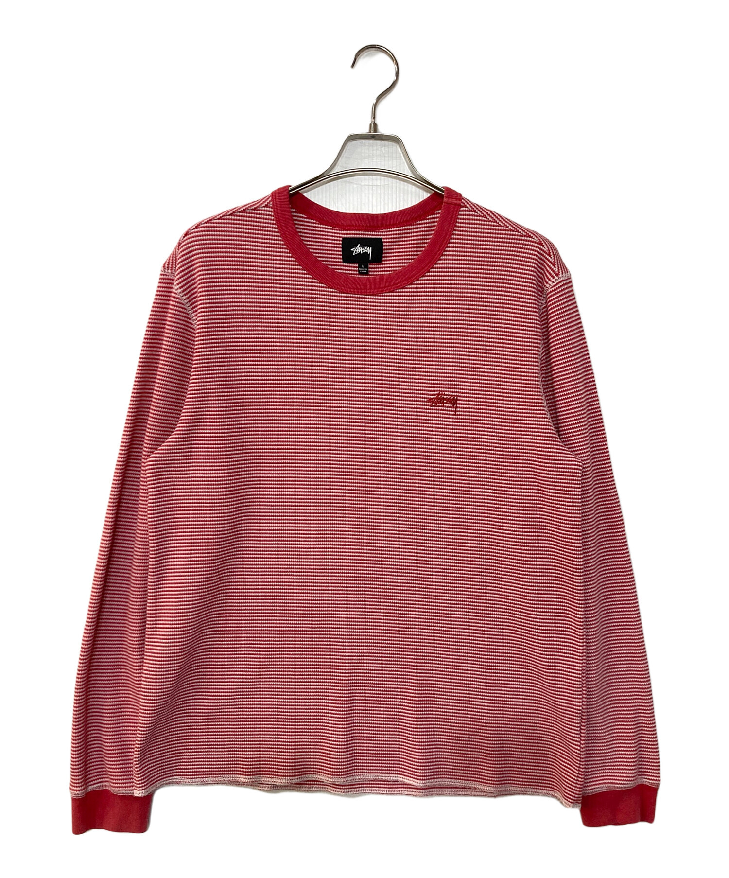 中古・古着通販】stussy (ステューシー) サーマルカットソー レッド